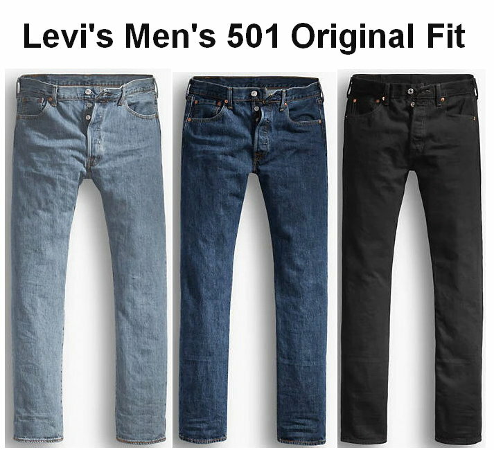 Levi’s Men’s 501 Original Fit Jean 100% Cotton Button Fly