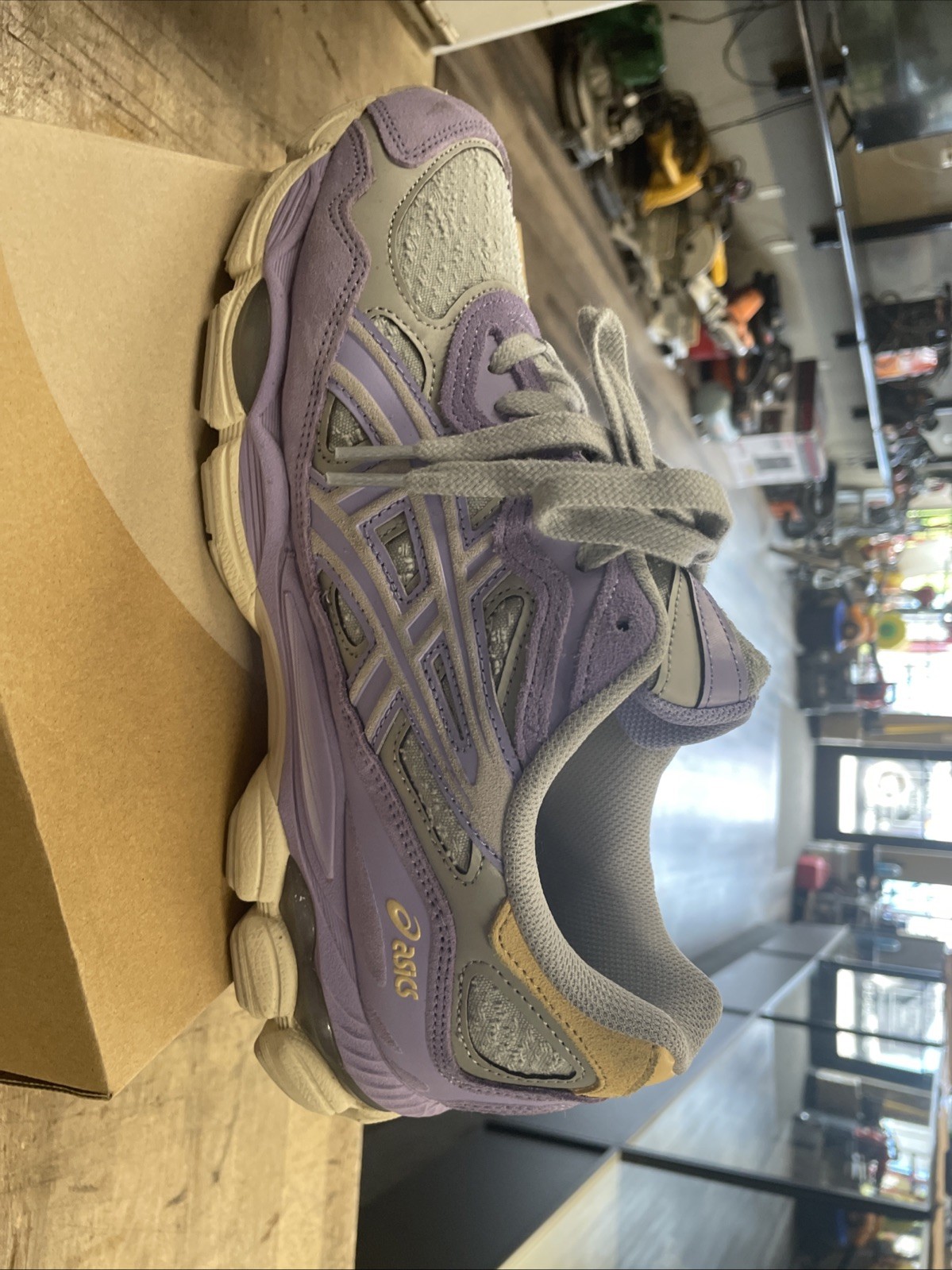 Asics Gel NYC Piedmont Grey/blueberry Sz10