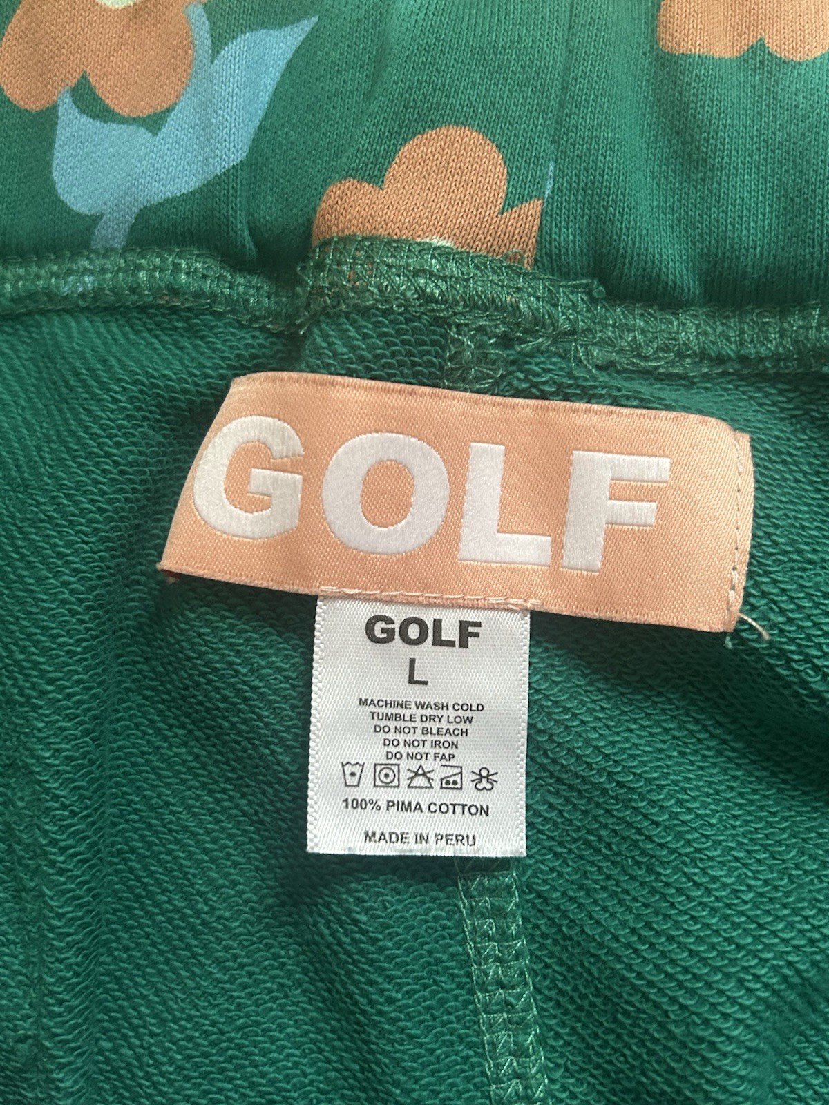 GOLF WANG FW17 Green/Orange Find Some Time Sweatpants Men’s Large (READ DESC)