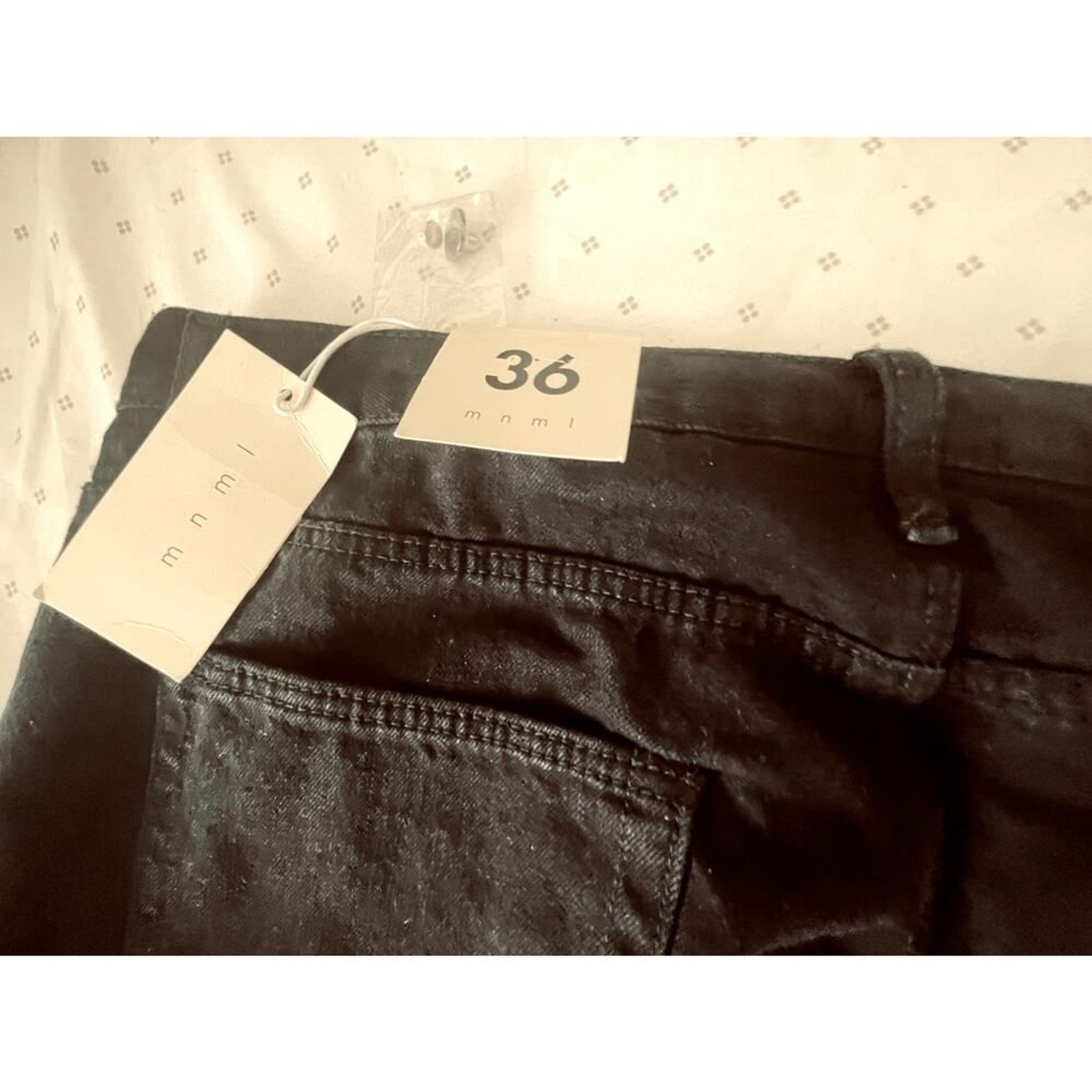 Mmnl Distressed Jeans NWT – Y2K Straight Leg Jeans – 36W – Black – New With Tags