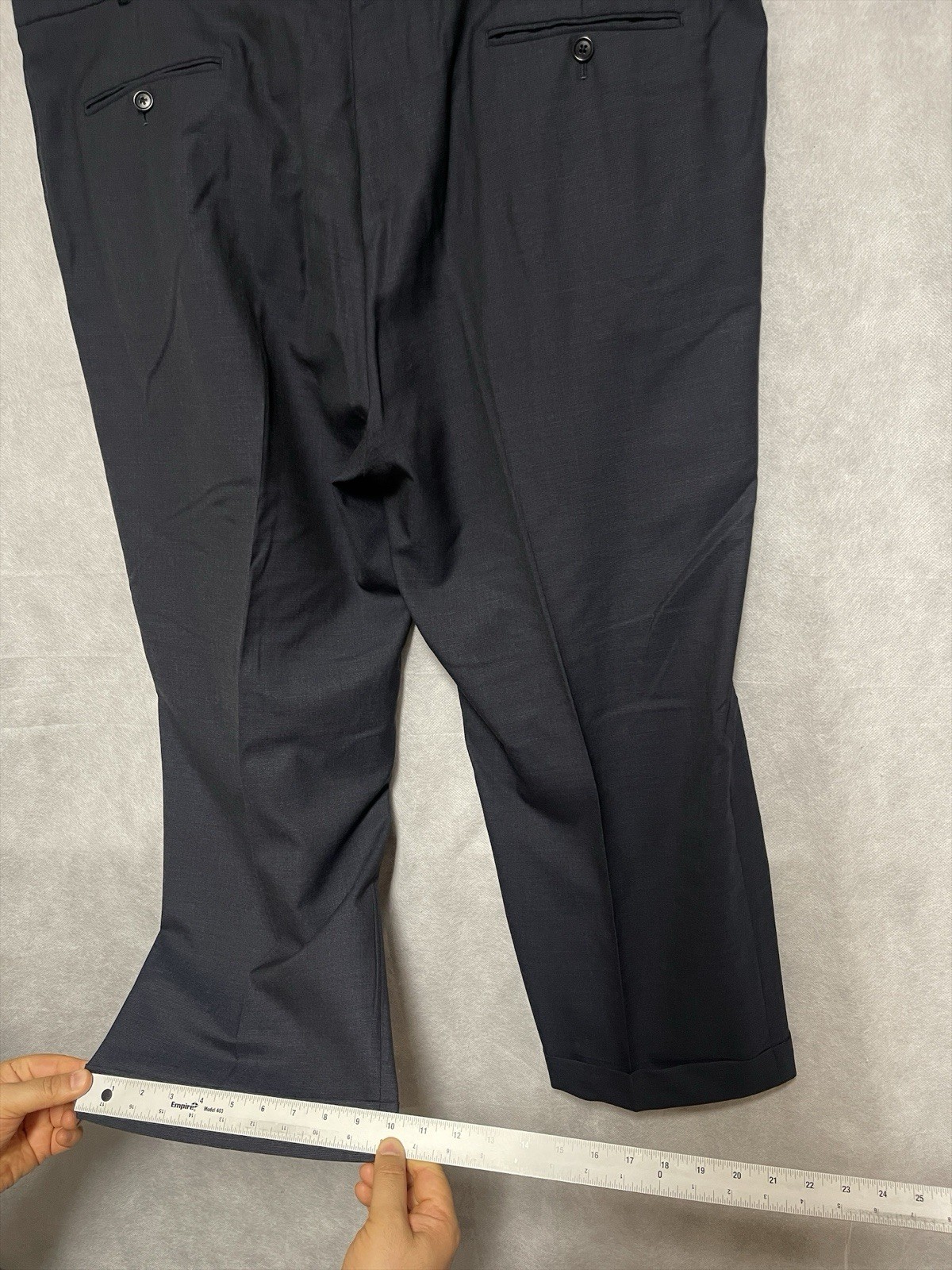 Brooks Brothers Suit Men 48S Blue Madison Birds Eye Wool Academia W43X26L Luxury