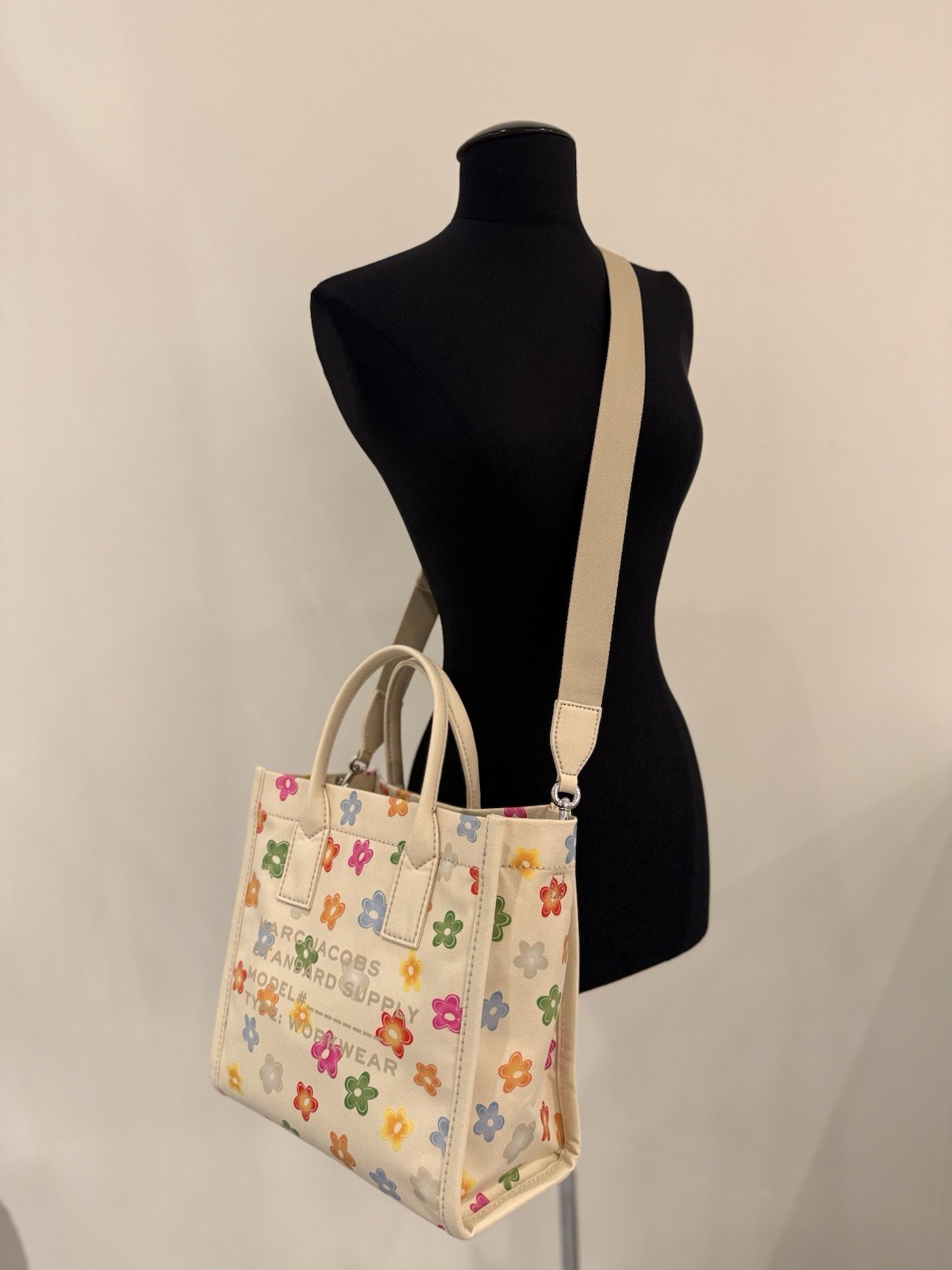 NWT Marc Jacobs medium standard supply flower tote – white multi