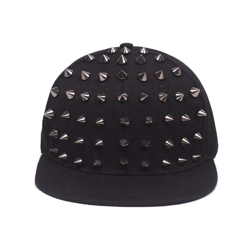 Unisex Rivet Stud Punk Baseball Cap Hip Hop Style Hat