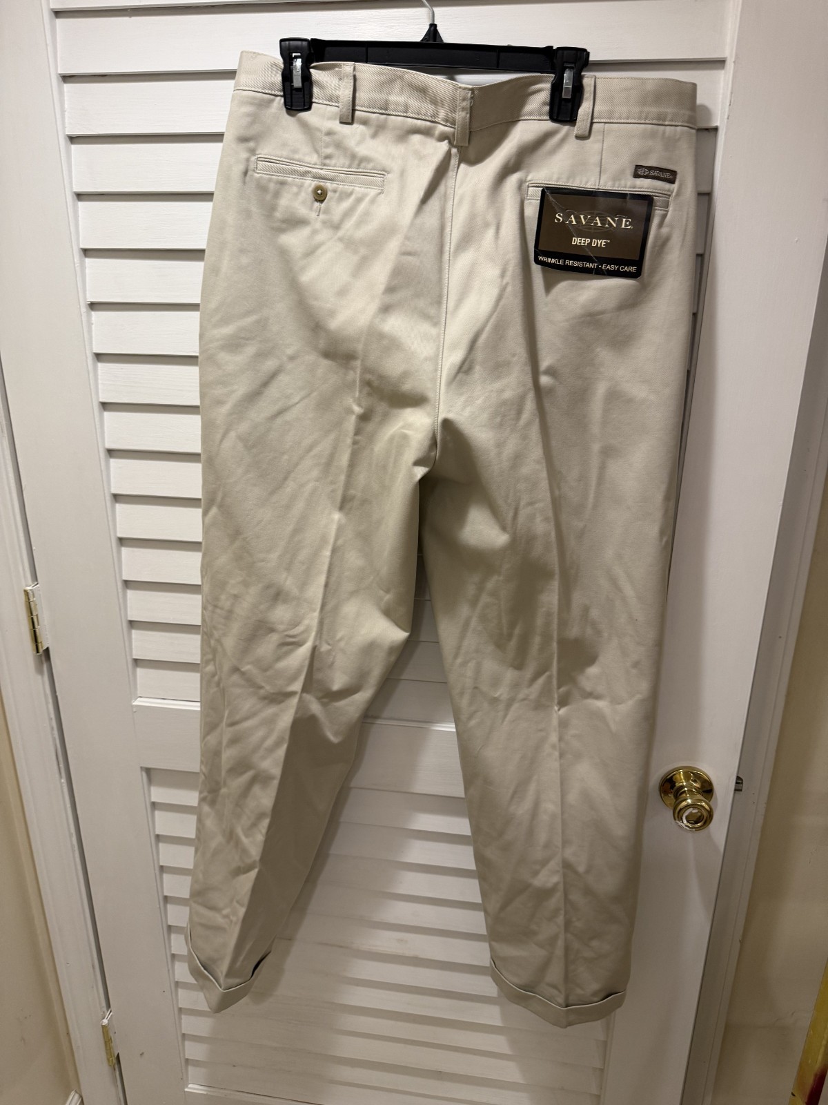 NWT Men’s Savane Khaki Pants 38 x 32