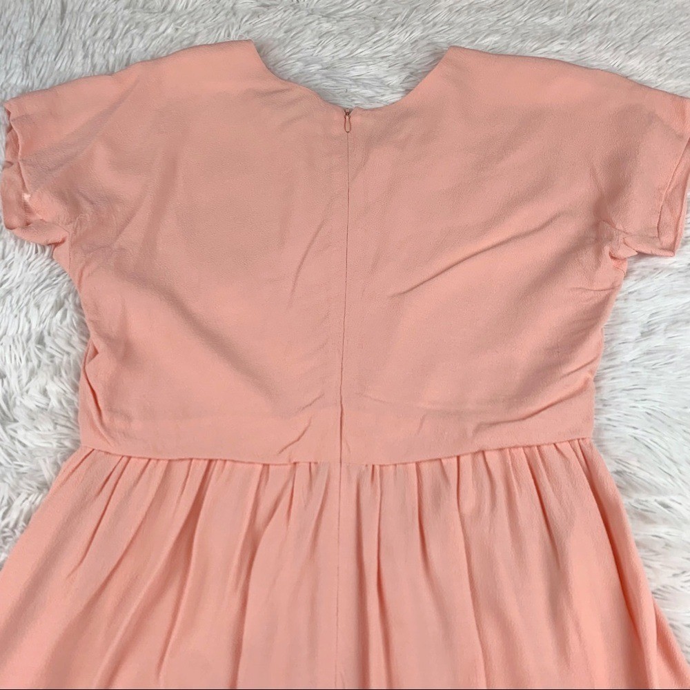 See by Chloe short sleeve skater mini dress in orange women size 4
