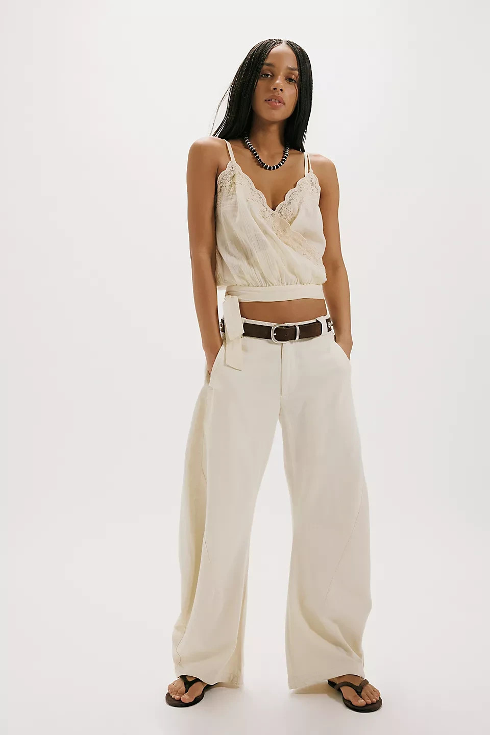 Free People – Spotlight Washed Barrel Chino Trousers NWT