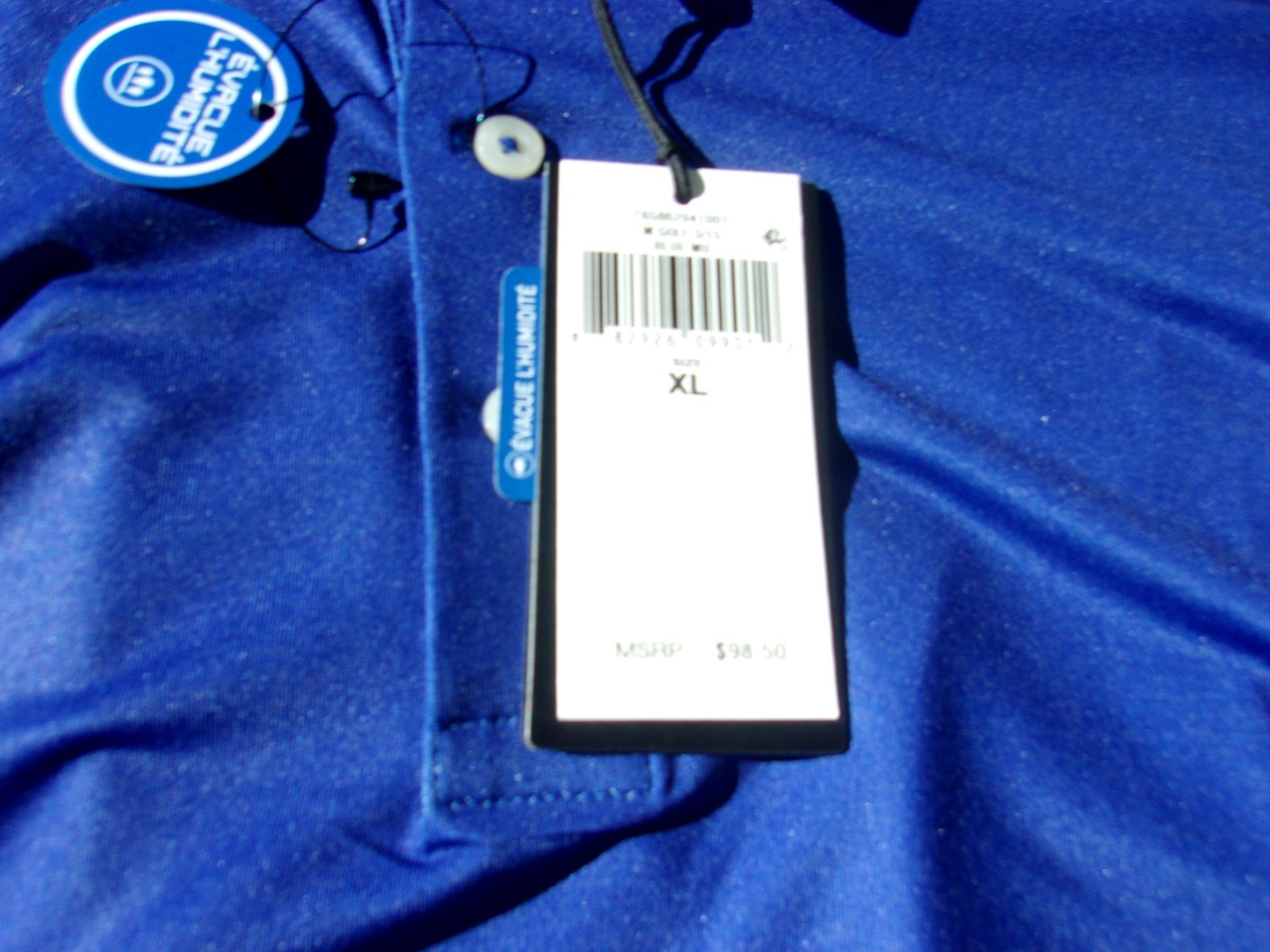 NWT Ralph Lauren RLX short sleeve golf polo, men’s M, XL, $99, shades of blue
