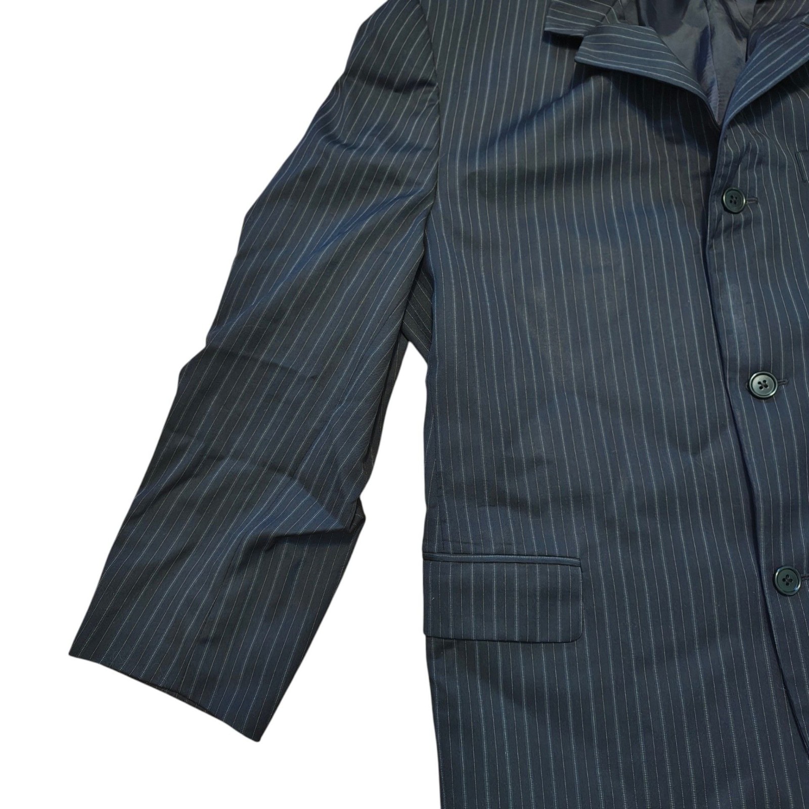 Brooks Brothers 1818 Madison Suit Jacket 42R & DKNY Pants 33 Wool Pinstripe Set