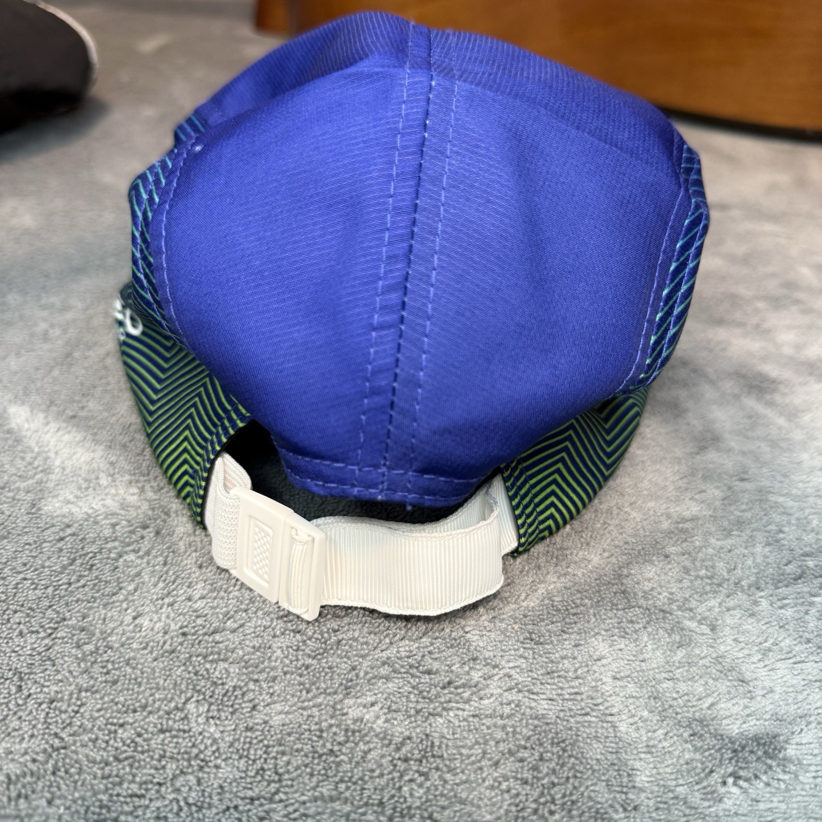 BOCO Gear 5 Panel Hat Ironman Triathalon 70.3 Coeur D’alene & Black White Splat