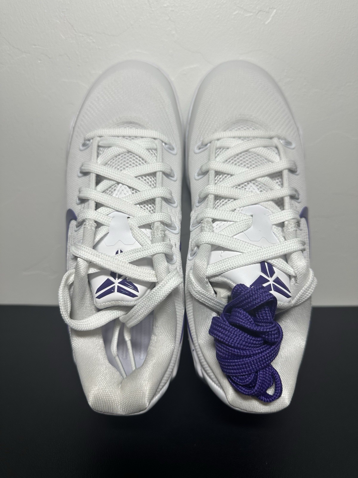 Nike Kobe IX Elite Low EM Protro White Purple Sneakers IH1401-100 Size M3.5/W5
