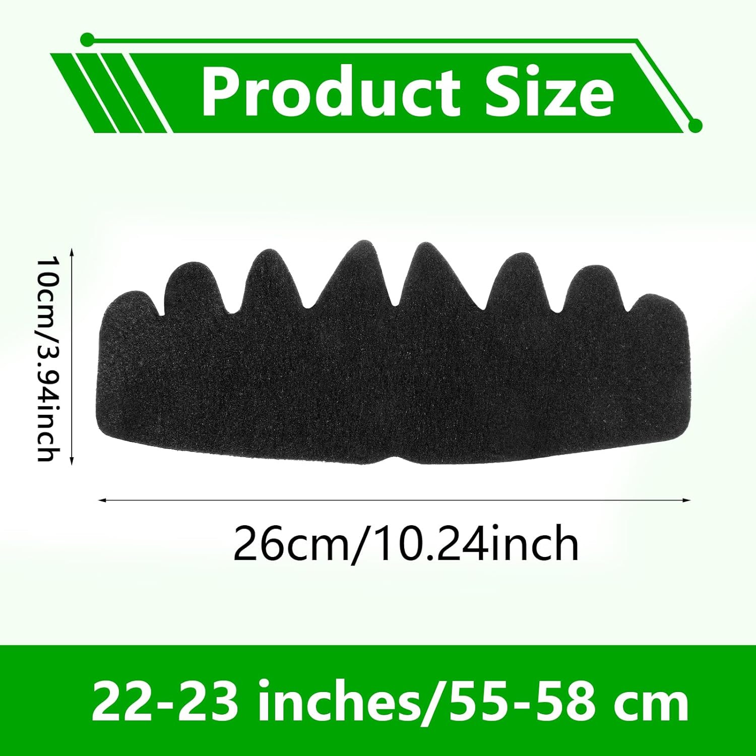 10 PCS Black Baseball Cap Inserts, Flexible Washable Hat Shaper Inserts for Base