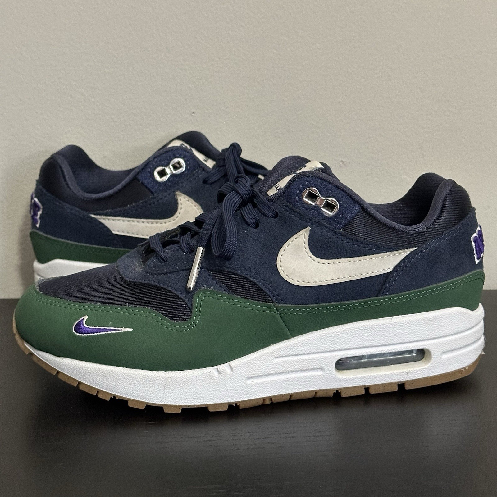 Nike Air Max 1 QS Letterman Pack W Gorge Green DV3887-400 Womens Size 6