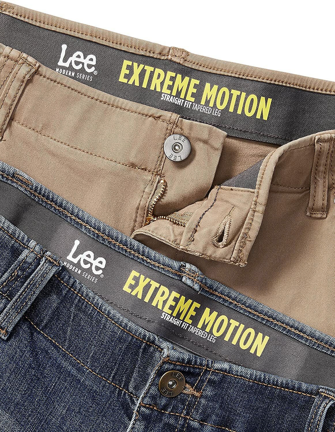 Lee Men’s Big & Tall Extreme Motion Straight Fit Tapered Leg Jeans