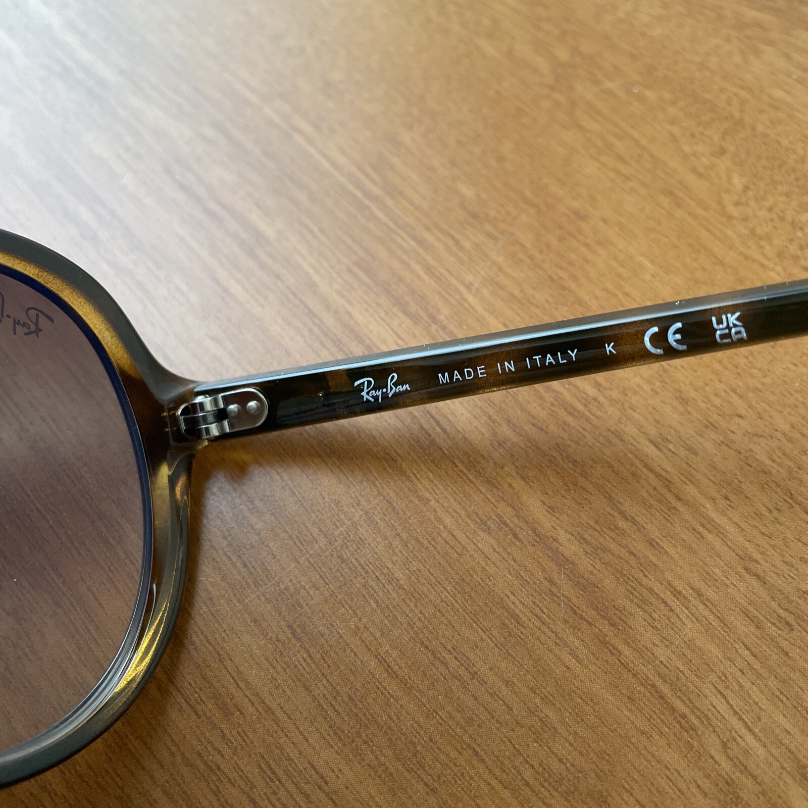 Ray-Ban RB4125 59-13 Aviator Sunglasses – Matte Havana Clear Gradient Brown 140