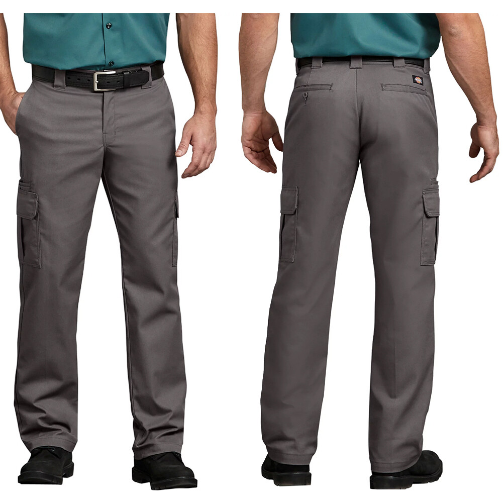 Dickies Mens Flex WP595 Regular Fit Straight Leg Work Uniform Pocket Cargo Pants