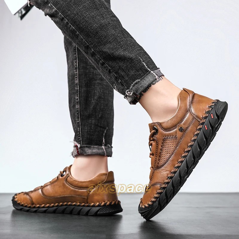 Handmade Working Comfortable Men Genuine Leather Dress Shoes Casual Shoes