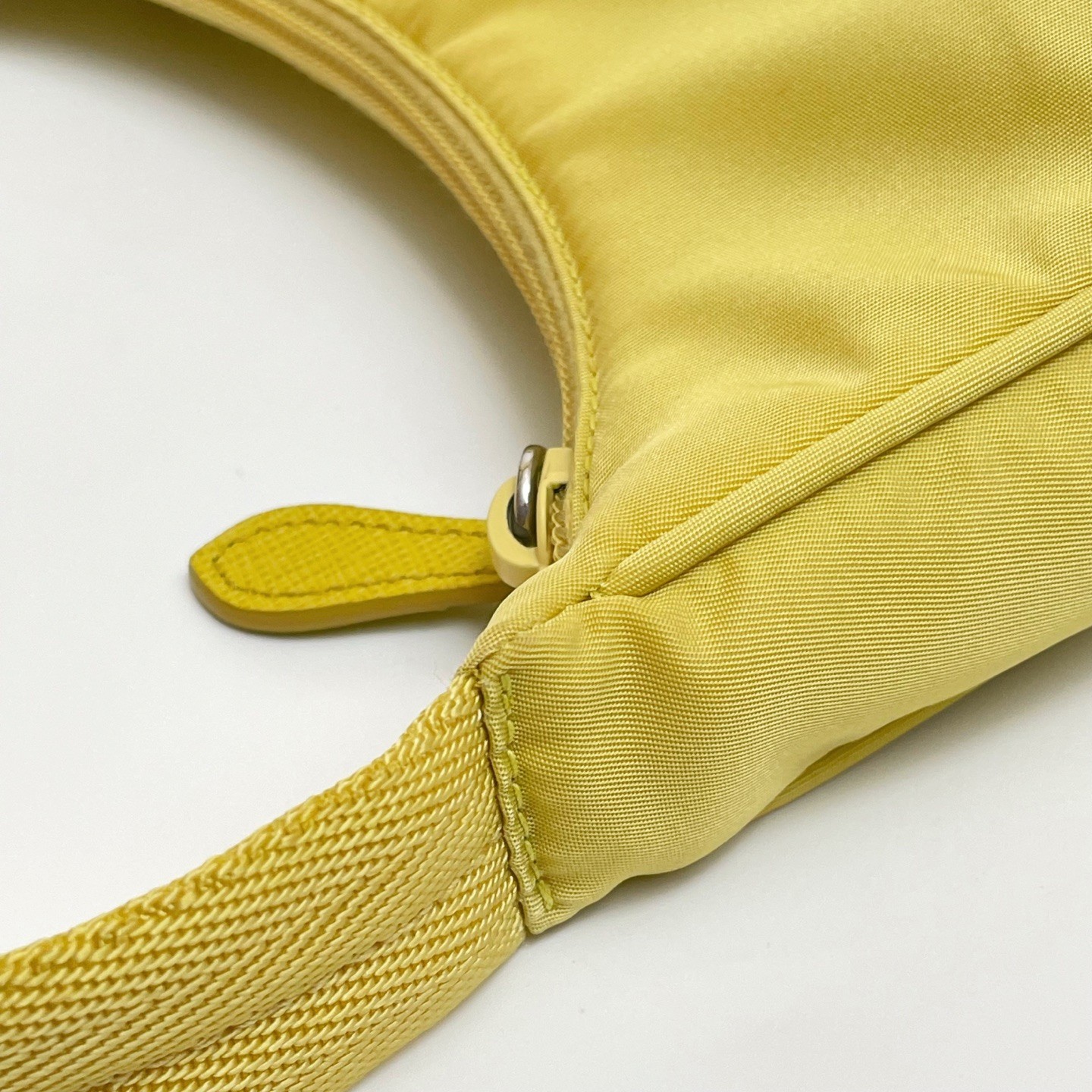 PRADA Re-Edition 2000 Re-Nylon Yellow Hobo Shoulder Underarm Bag