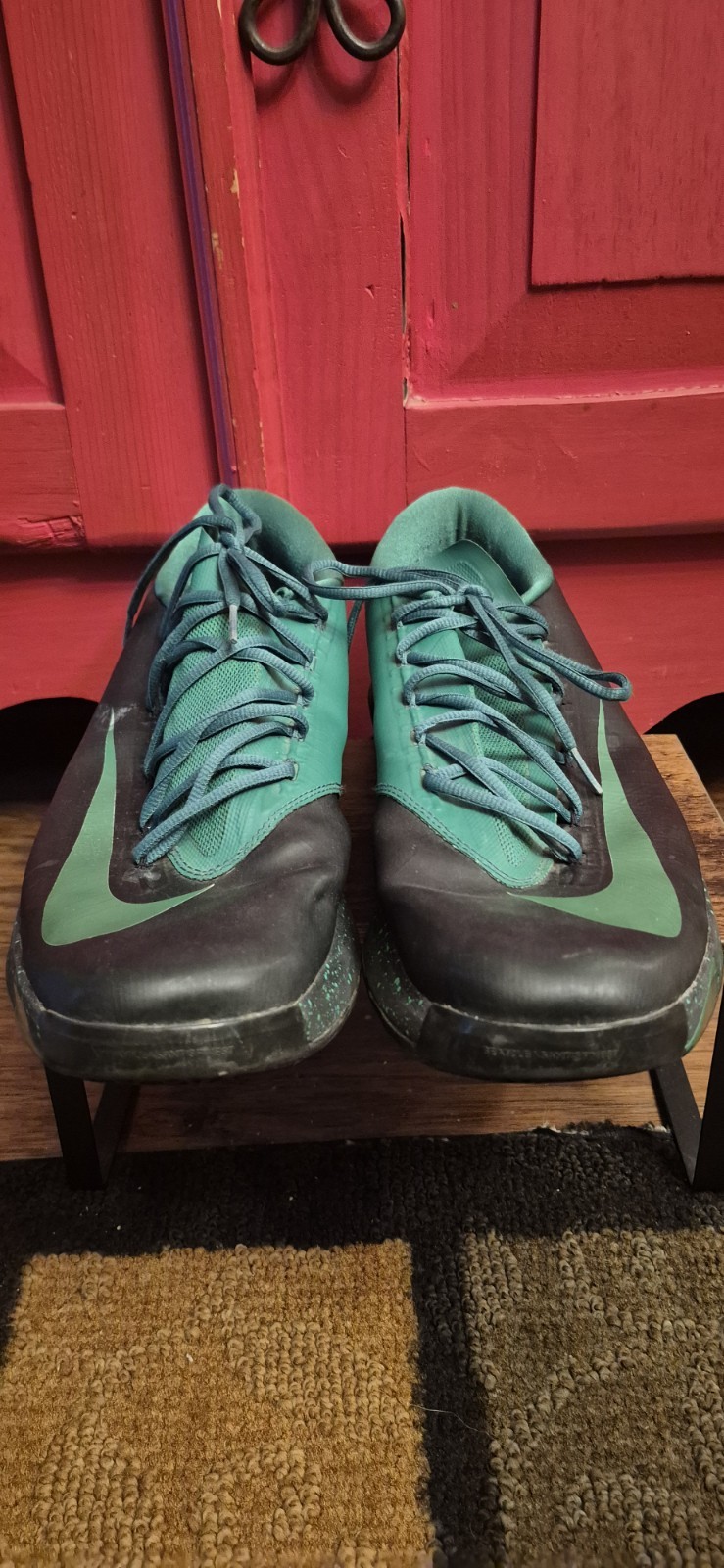 Nike KD 6 Night Vision Size 16 Mens Custom Colorway Green Black Speckled Midsole