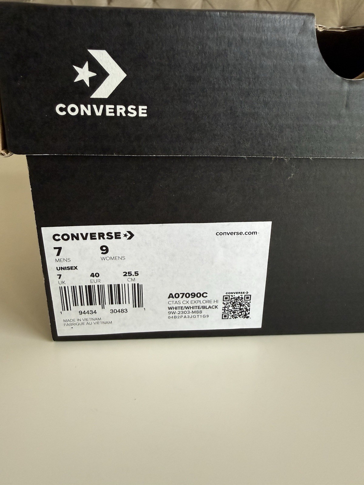 Converse Chuck Taylor All Star CX Explore Hi Top Sneakers Shoes New Size W9 M7
