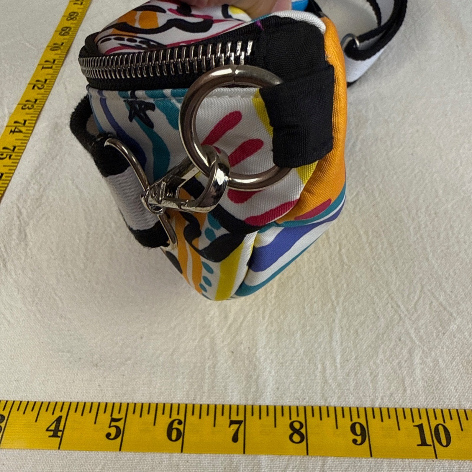 Brighton Shoulder Bag Womens Small Multicolor Pop Art Graffiti Love Heart Floral