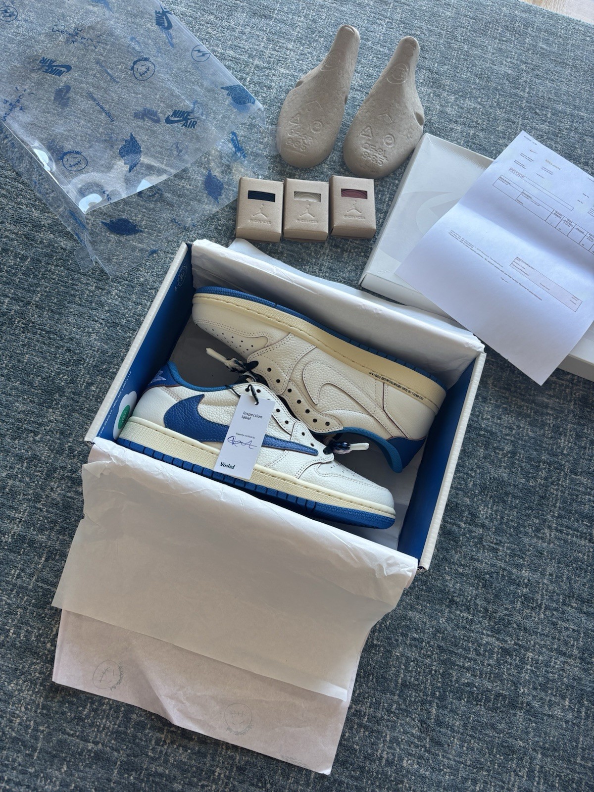 Size 8 – Fragment Design x Travis Scott x Air Jordan 1 Retro OG SP Low Sail…