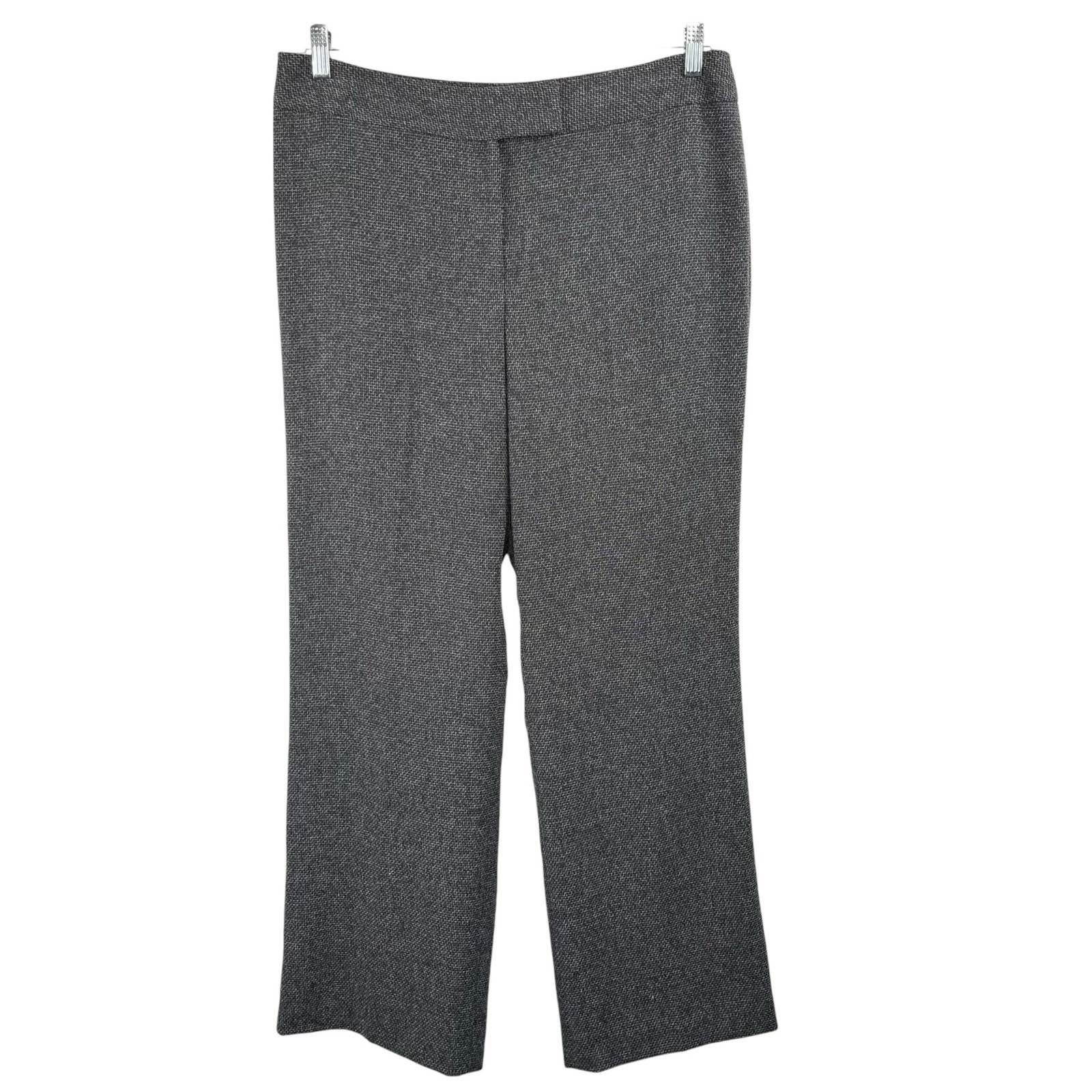 Jones Wear Andover Trouser Dress Slacks 14 NWT Quarry Heather Gray Tweed Lined