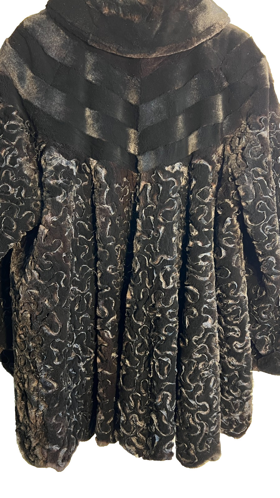 Vintage Black Fur Fendi Jacket Made in Italy I Magnin Small/Medium Multi Seasons