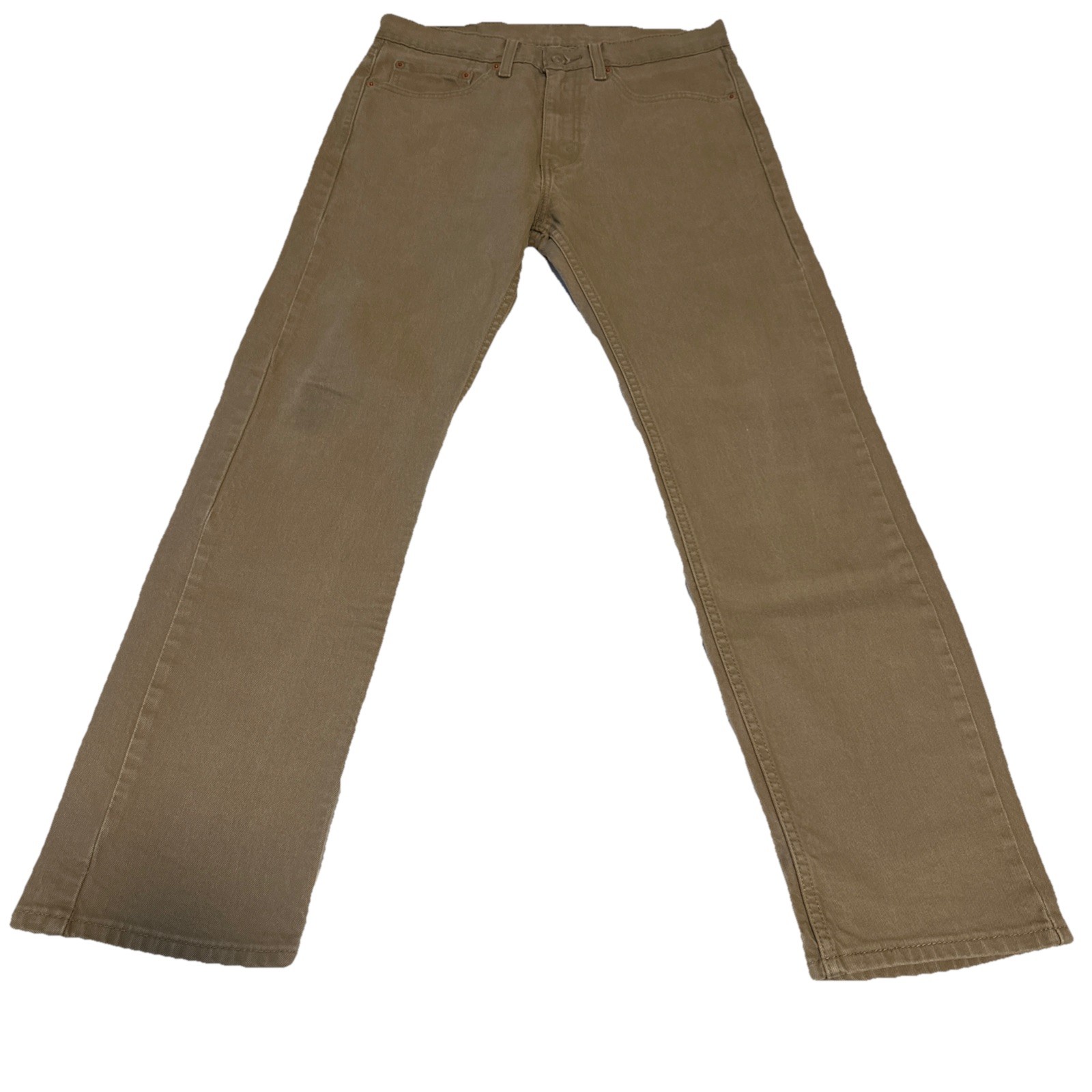 Levi’s 505 Men’s Regular Fit Jean, 31W X 30L Color: Desert Taupe – Brown-Stretch