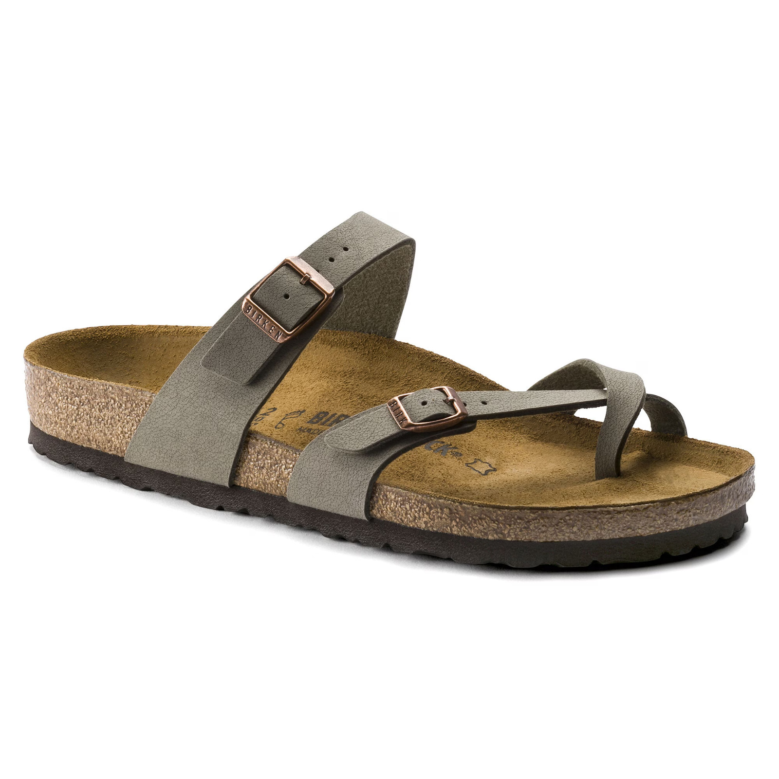 Birkenstock Mayari Birko-Flor Women’s Casual Sandals Stone Wide Fit Size 37-41