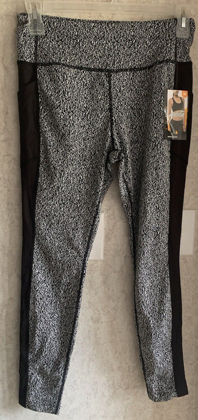 Avia Women’s Leggings Brushed New Size M 8 10 Pull On Stretch Fleece Thermal