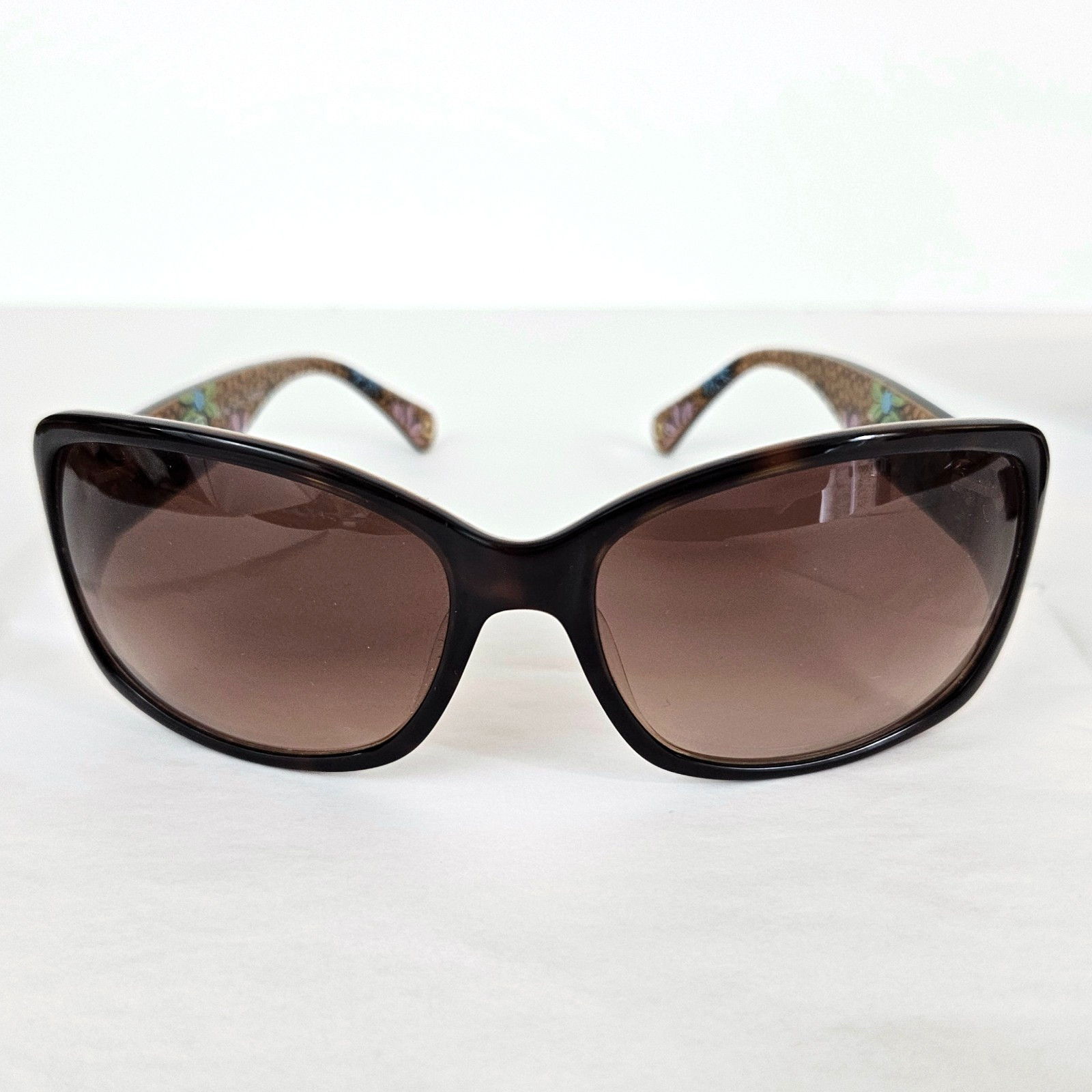 COACH Peony (S471) Tortoise Wrap Sunglasses 59-16-125mm With Case
