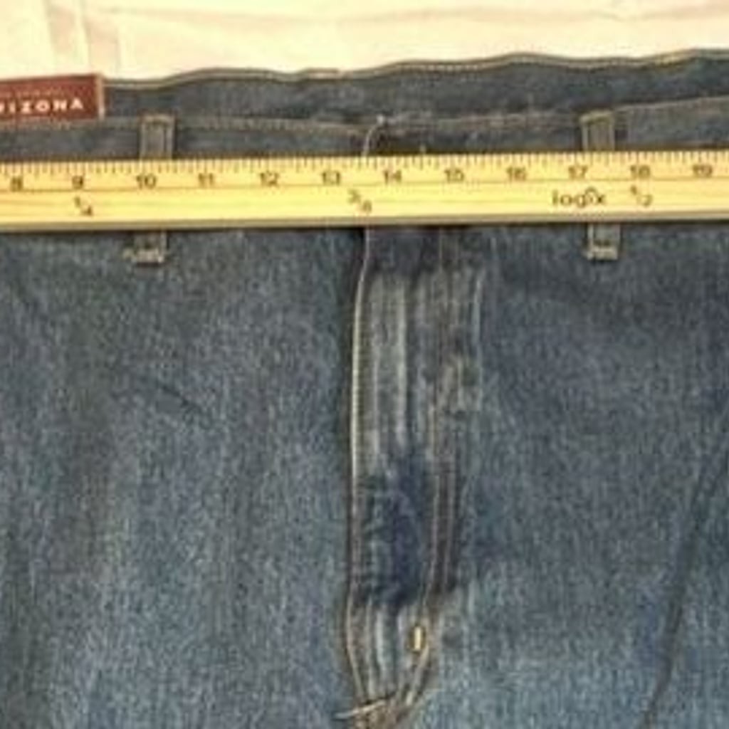 NWT Arizona Jean Co Big & Tall Relaxed Fit Sits at Waist Tapered Leg Jeans 54×30