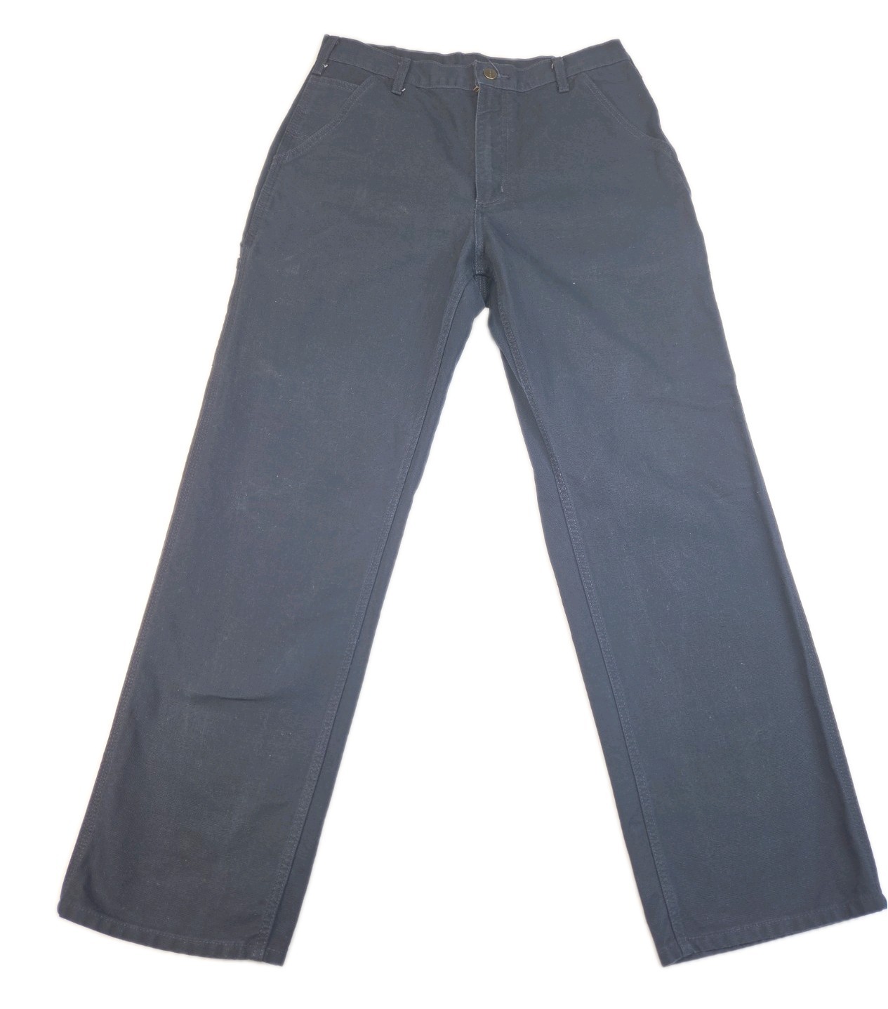 Carhartt Men’s Navy Canvas Carpenter Cargo Pants B11 MDT Original Fit EUC