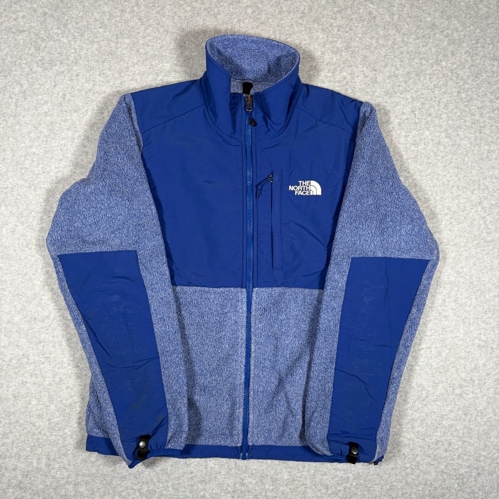 The North Face Denali Fleece Jacket Womens Small Blue Full Zip Mock Neck