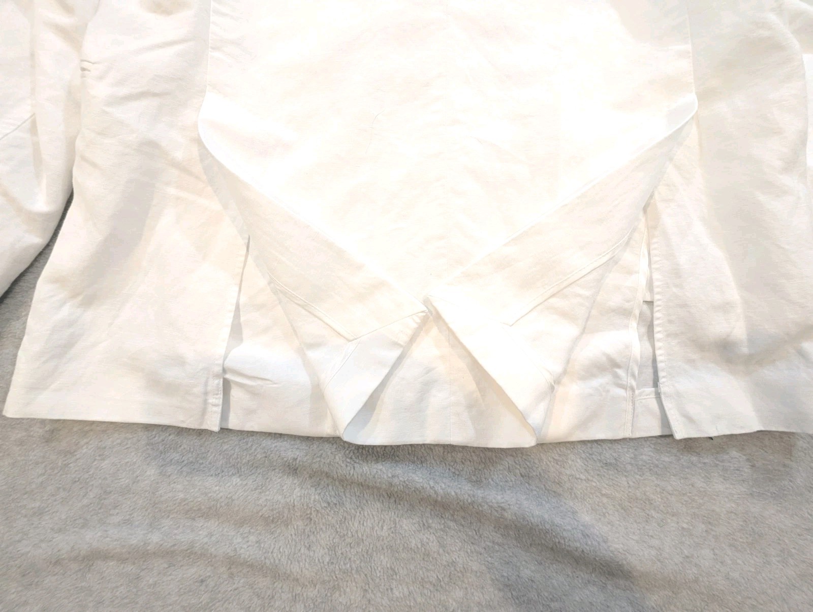 Baird McNutt Murano White Linen Blend Blazer Jacket Mens 2XB Single Breasted