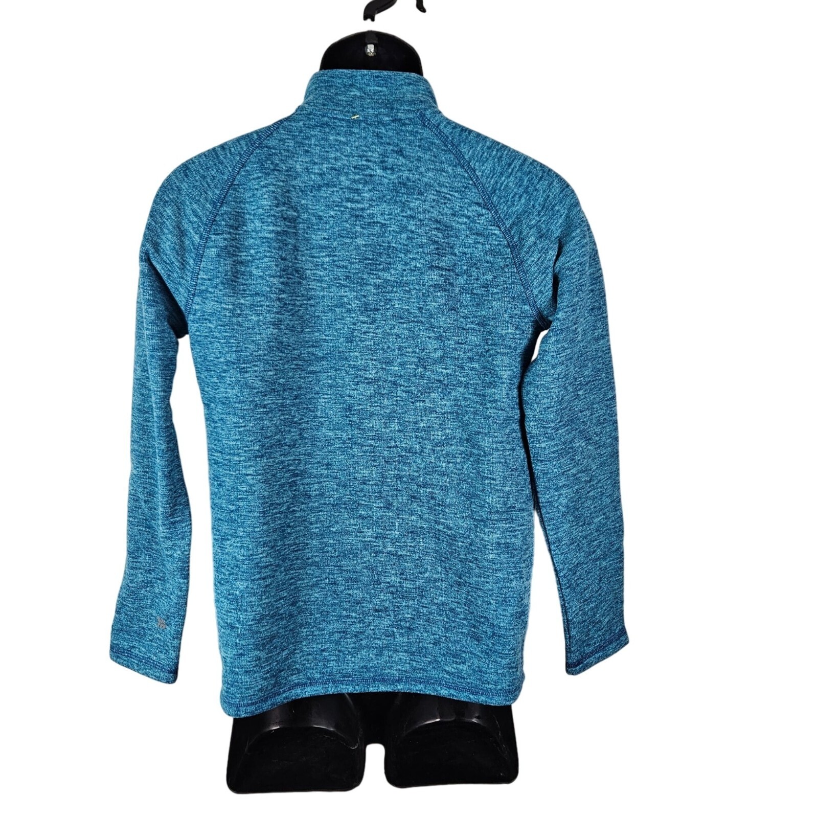 All In Motion Kids Pullover 1/4 Zip Fleece Sweatshirt Large 12/14 Teal Comfort