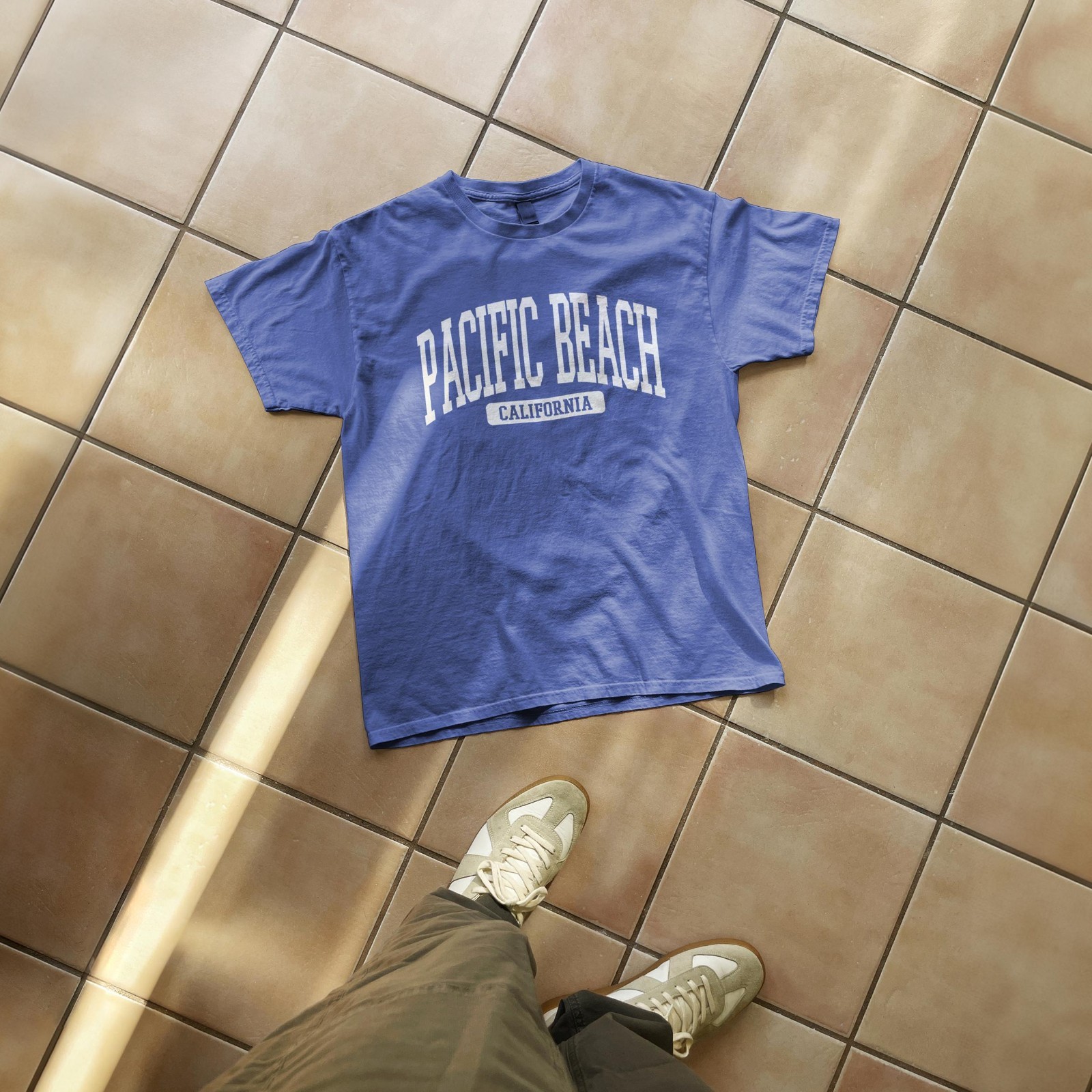 Pacific Beach California Souvenir Beach, Aesthetic, Retro T-Shirt