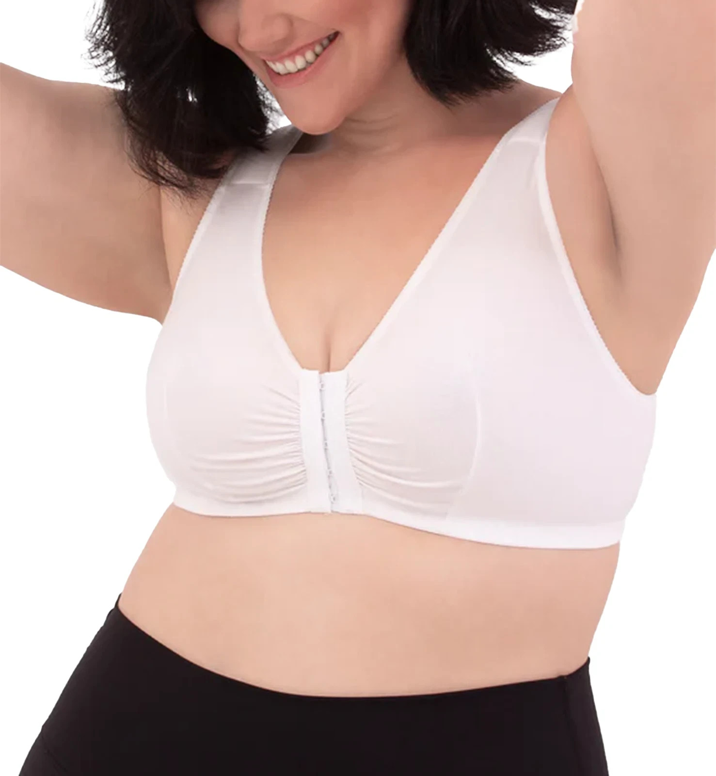 Leading Lady Meryl Cotton Front Closure Bra White Size 40 C/D/DD