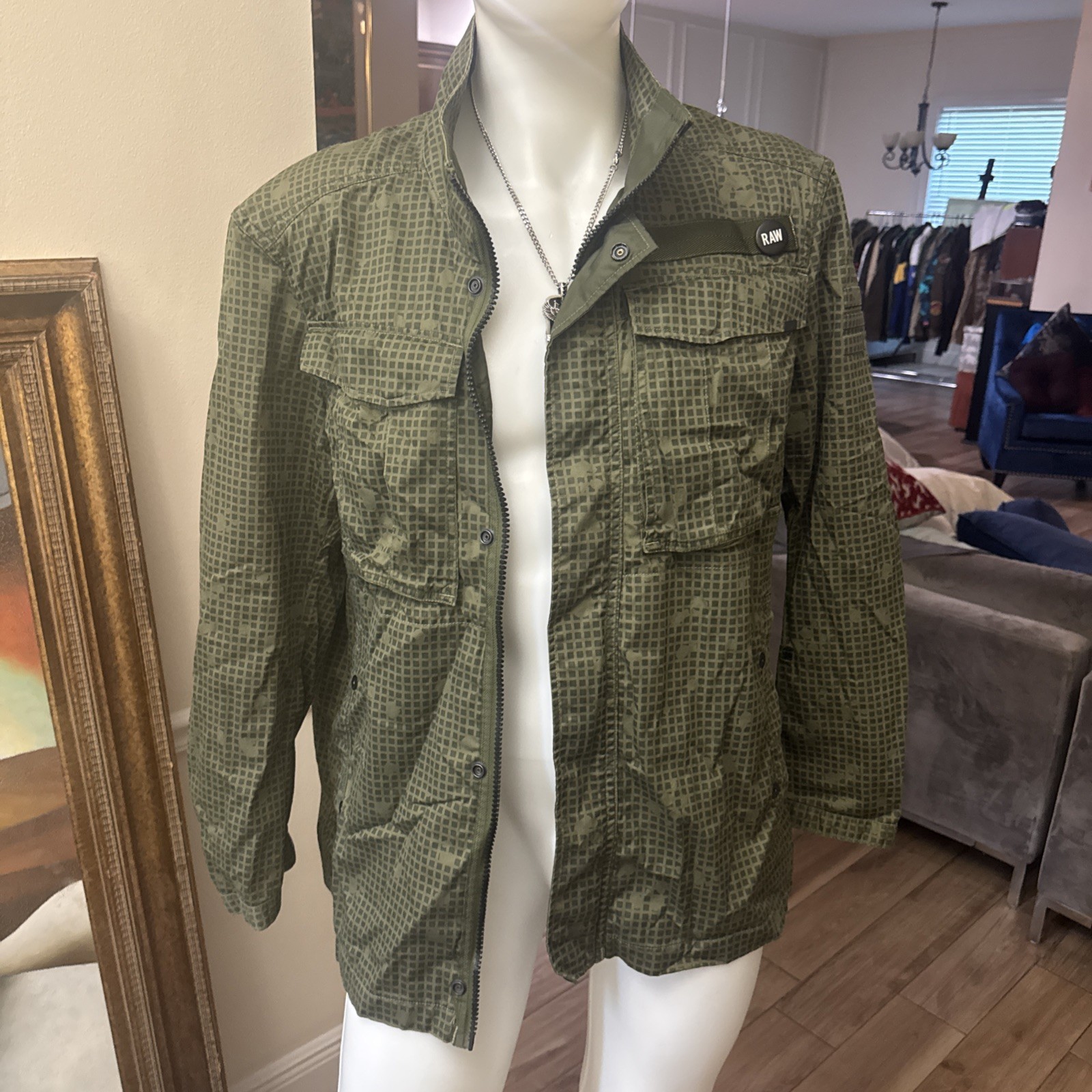 G-STAR RAW sz XXL Airblaze Jacket Green Cargo Jacket Flyers