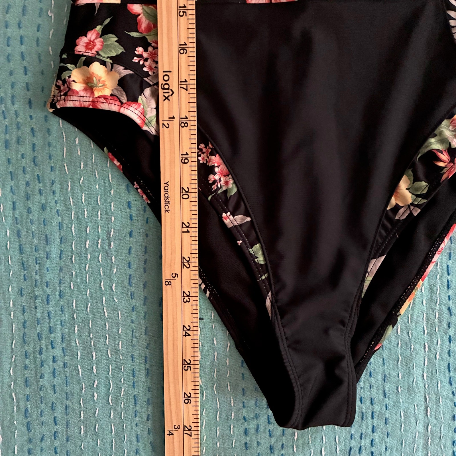 OP Ocean Pacific Floral Surf Suit One Piece Swimsuit Long Sleeve Women’s L NWT