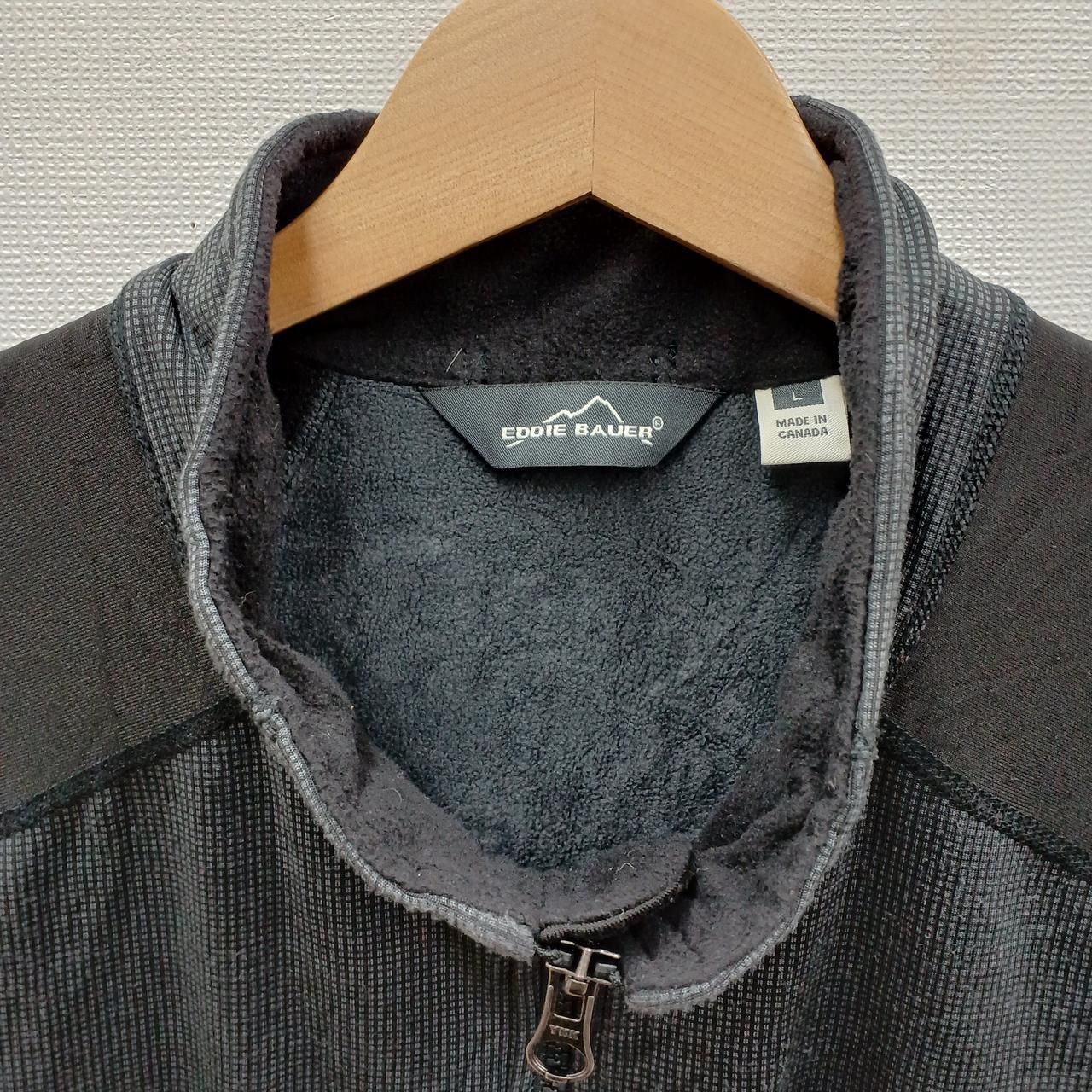 EDDIE BAUER Soft Shell Vest Black Large Used