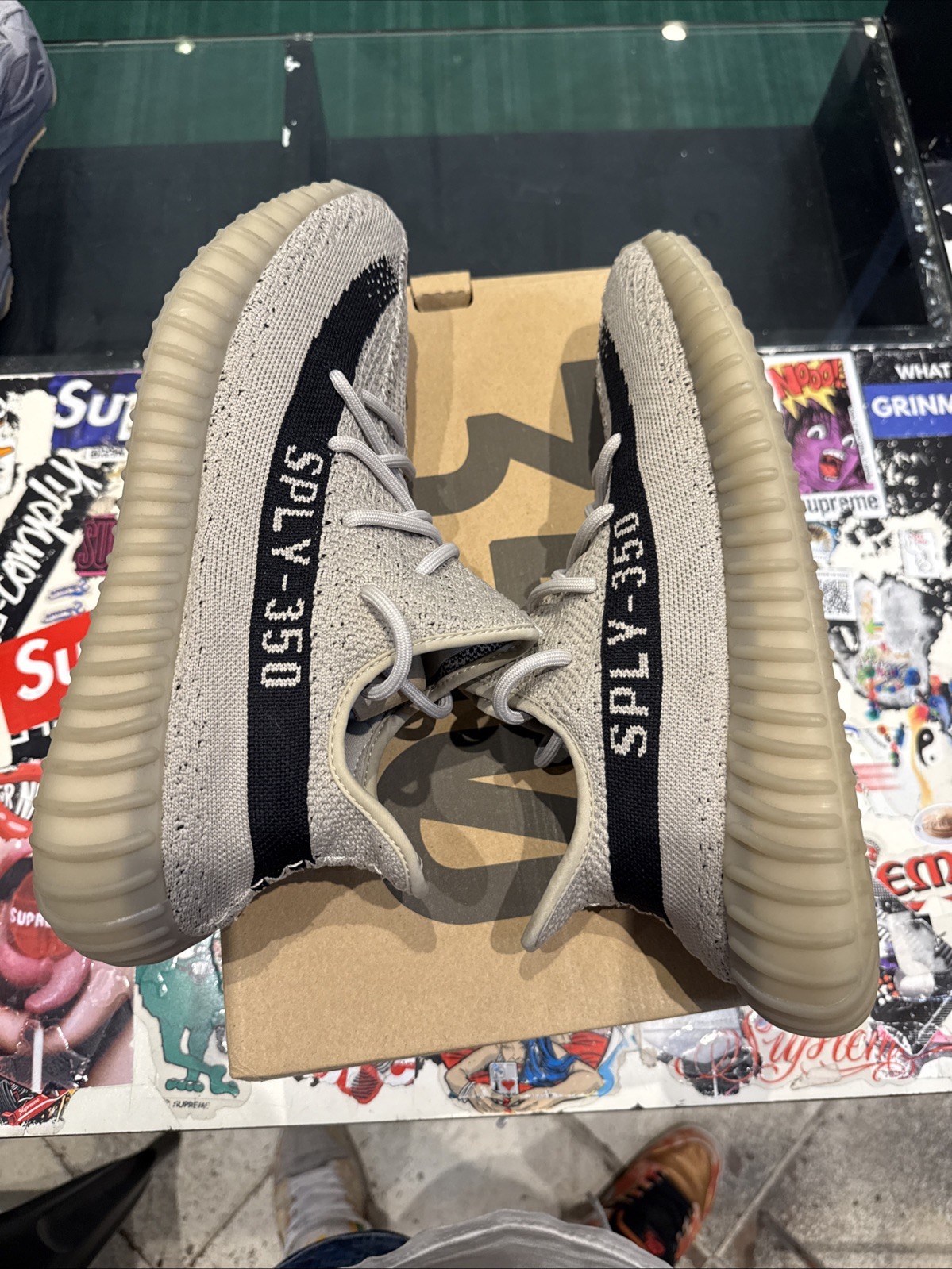 adidas Yeezy Boost 350 V2 Slate Core Black Men’s Size 10.5 NEW! HP7870 2022 B