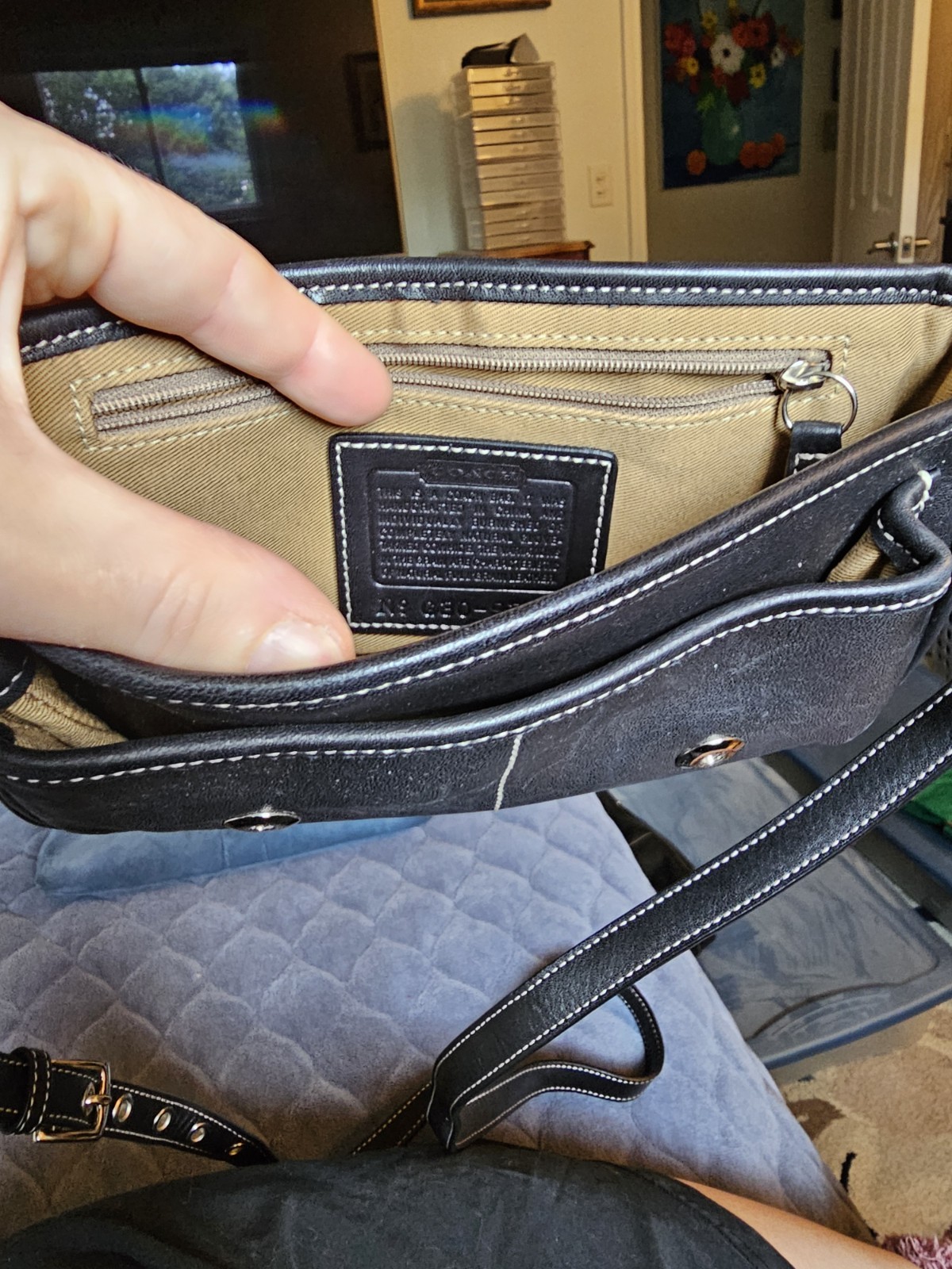Black Coach Bleeker Crossbody 2000s Y2K