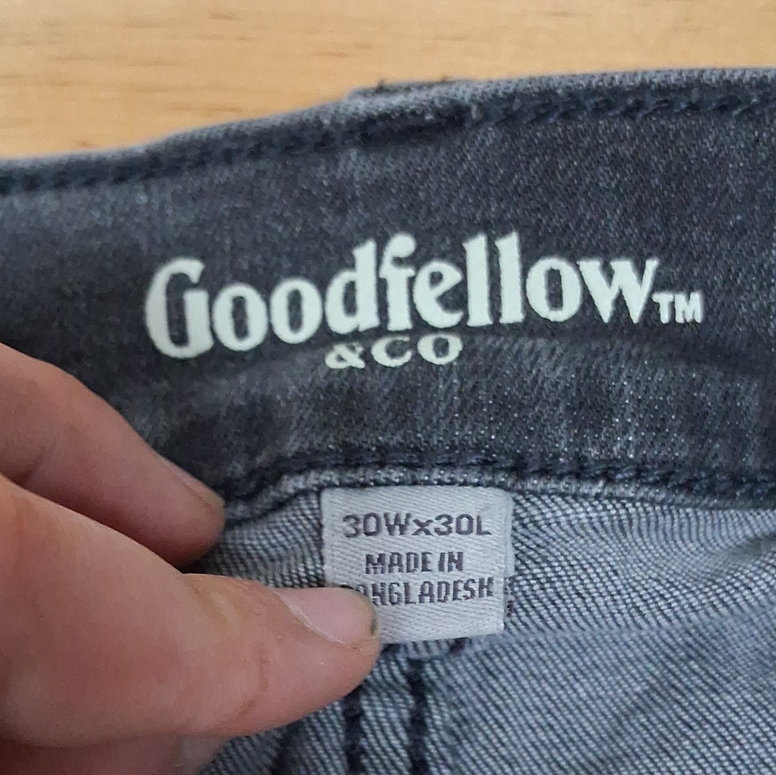 Goodfellow & Co Total Flex Skinny Gray Stretch Denim Jeans Pre-Owned