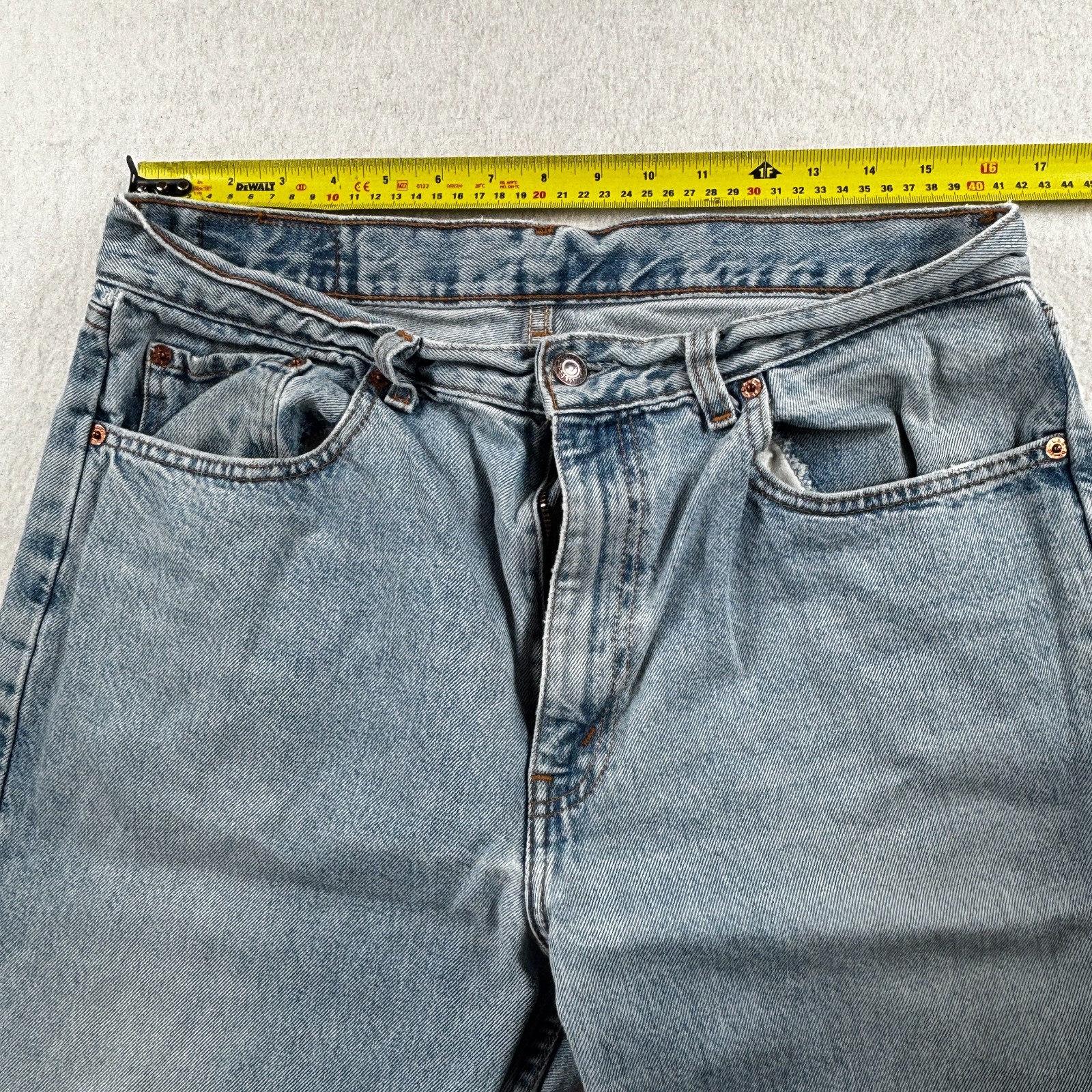 Levi’s 615 Straight Leg Jeans Light Blue Wash Vintage Orange Tab W36 L30 W34 act