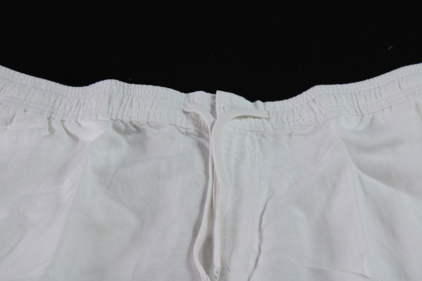 Cubavera Men’s Solid 8″ Drawstring Cargo Shorts WR4 Brilliant White Large NWT