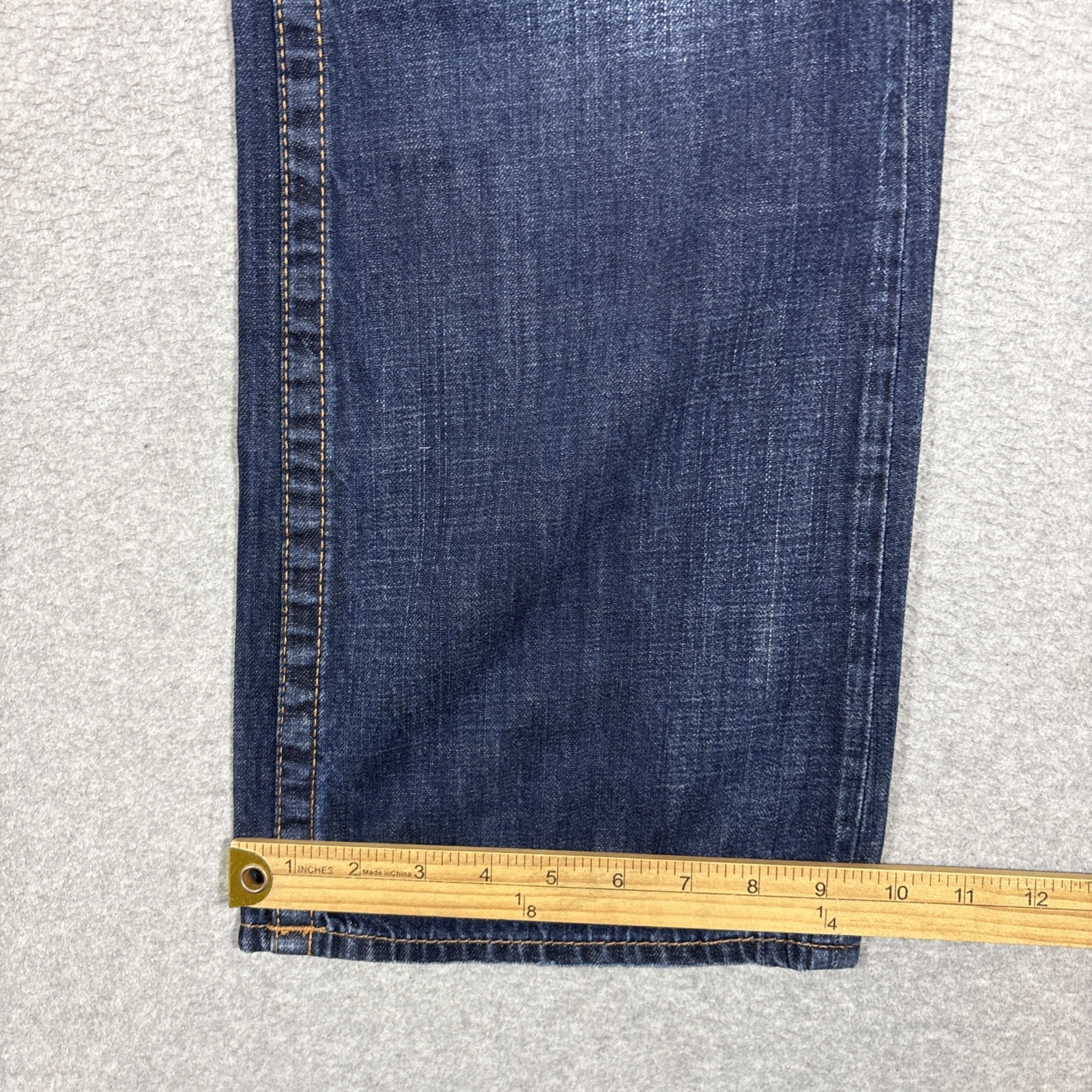 TRUE RELIGION Men’s Sz 34 Bootcut Flap Pocket 100% Cotton Blue Jeans