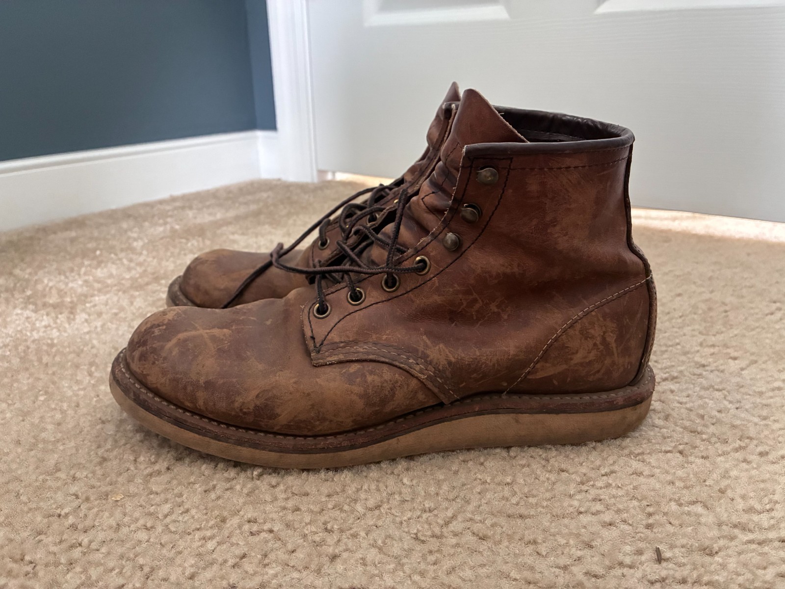 Red Wing Heritage 6″ Rover Round Toe Amber Harness 8.5 D