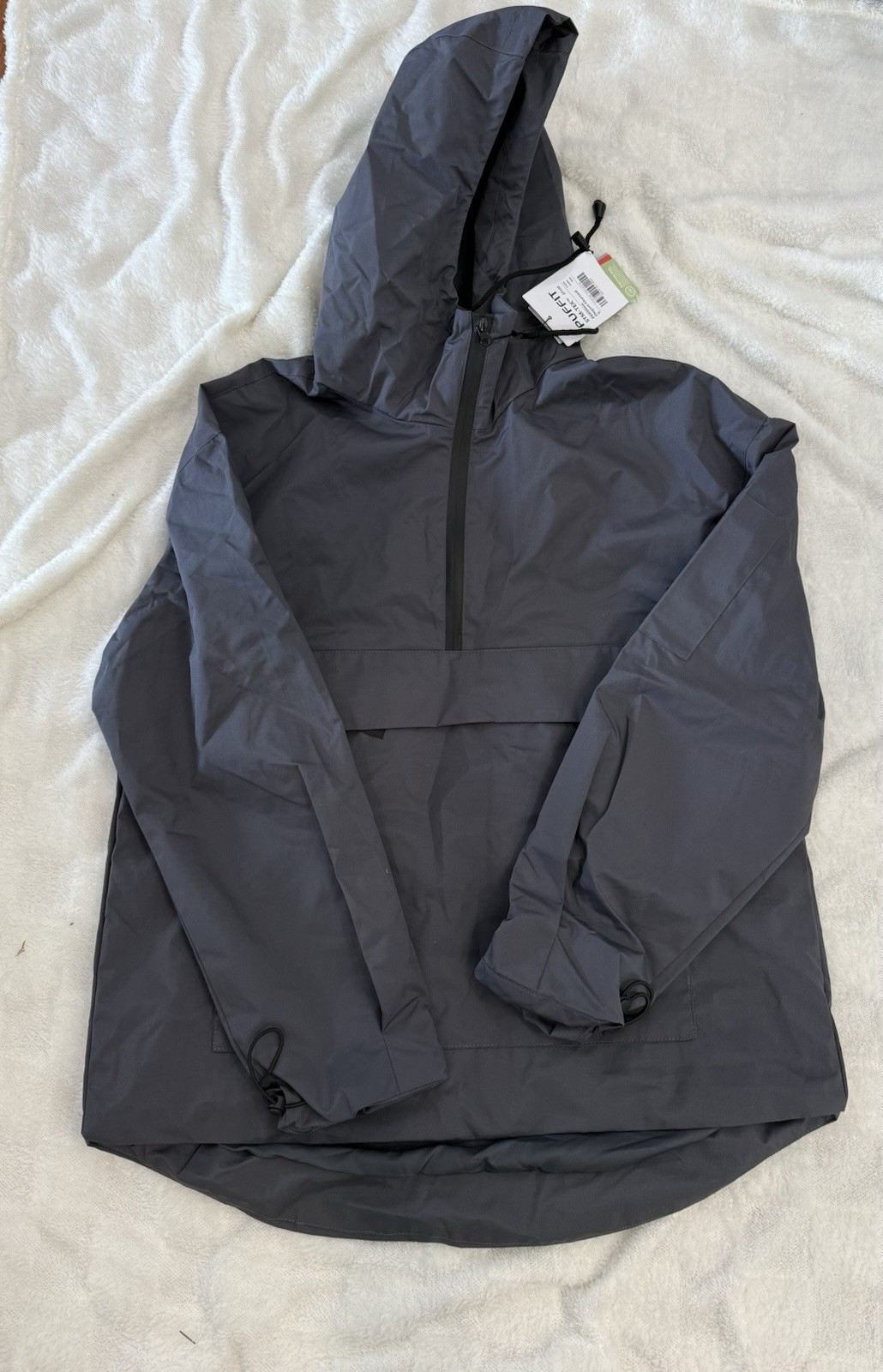 Puffit STM-TEX Waterproof Raincoat with Hoodie jacket & Kangaroo Pocket