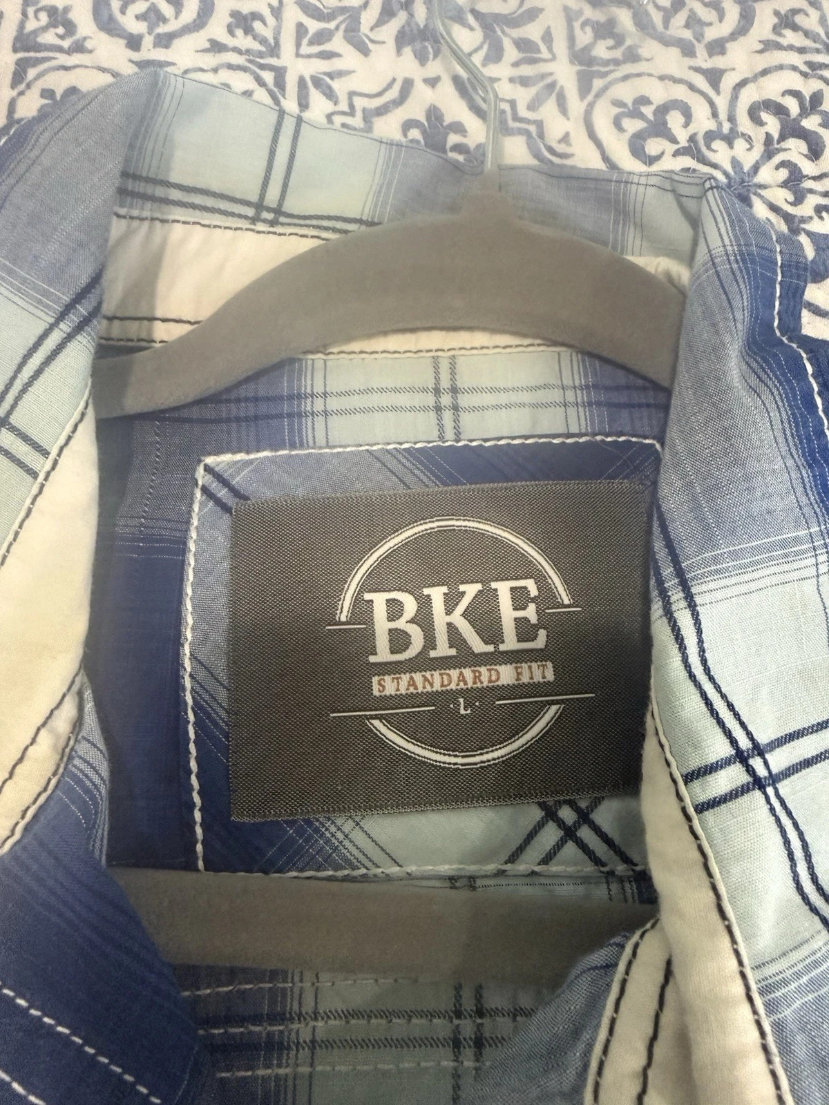 Men’s Buckle BKE Western Shirt Size L Plaid